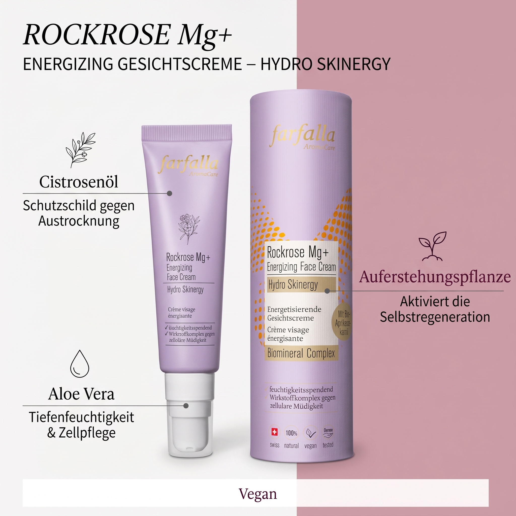 Rockrose Mg+ Energizing Gesichtscreme – Hydro Skinergy