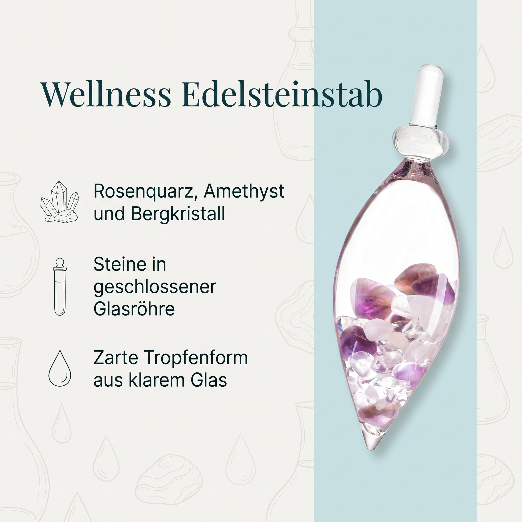 Wellness Edelsteinstab 