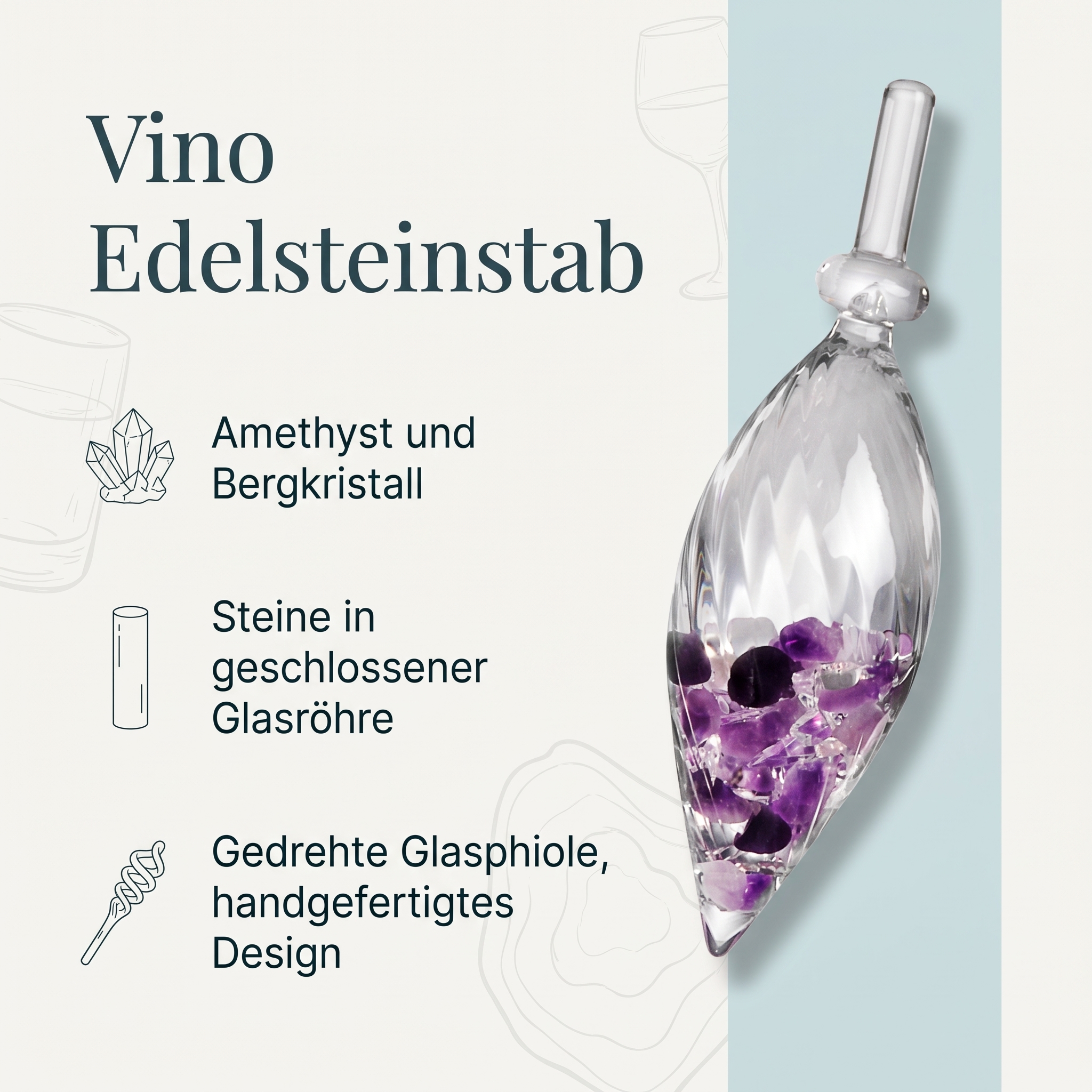 Vino Edelsteinstab 