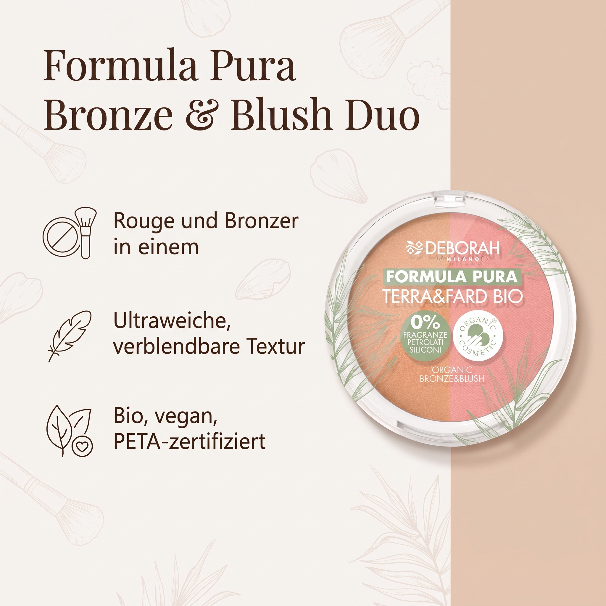 Bronze & Blush Duo Bio No. 01 Light Bronze & Blush Duo Bio No. 01 Light