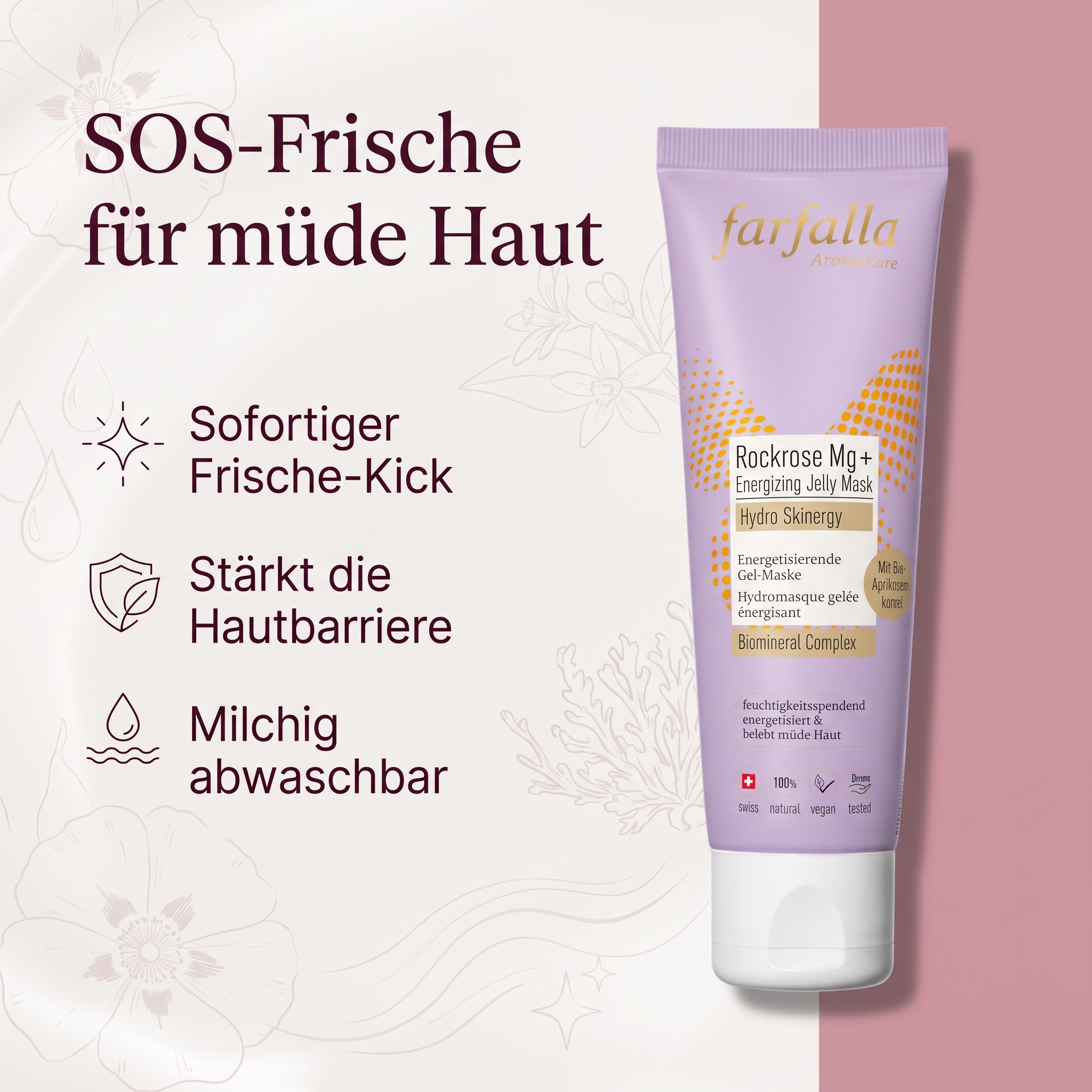 Rockrose Mg+ Energizing Gelmaske – Hydro Skinergy