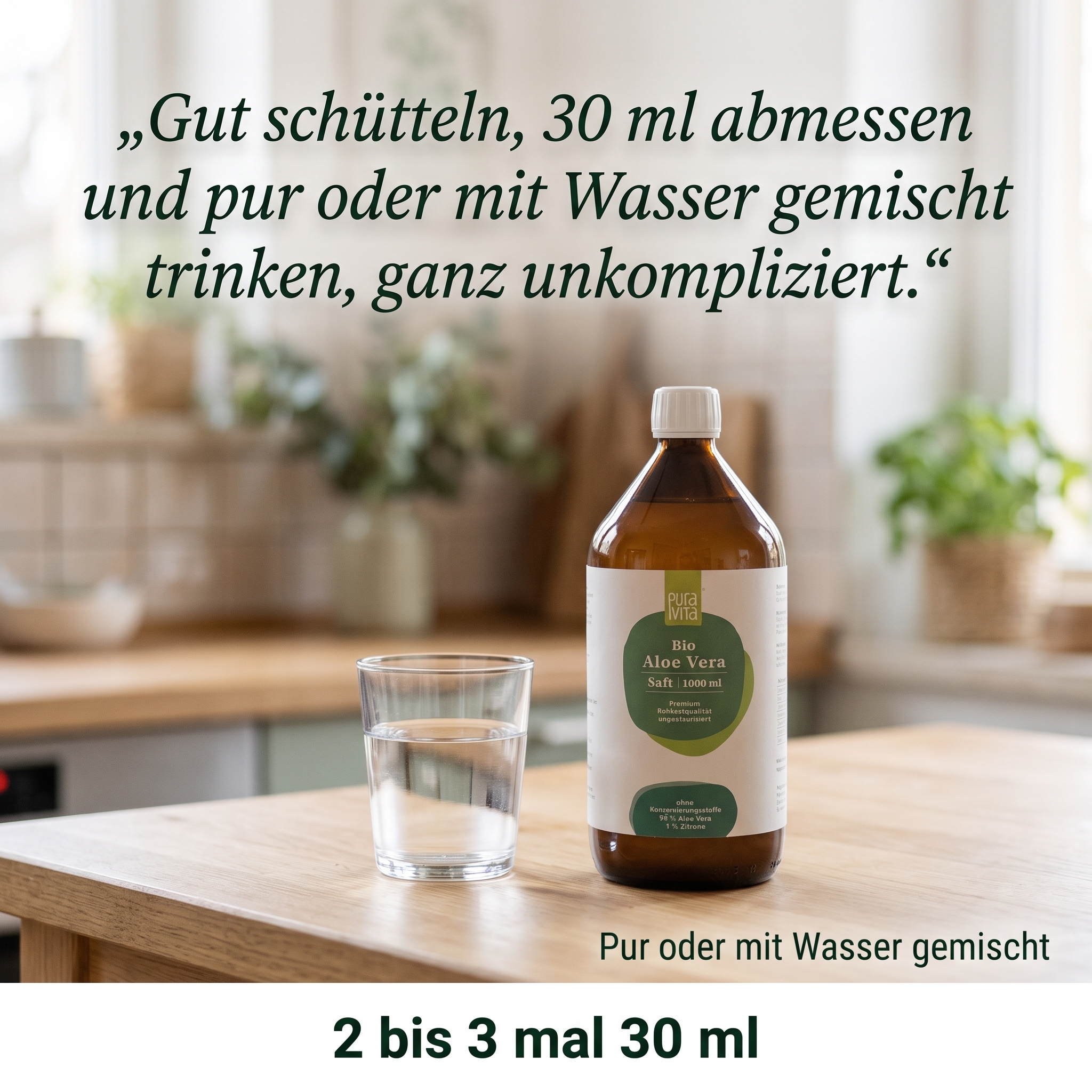 BIO Aloe Vera Saft (davor Gel Drink) 