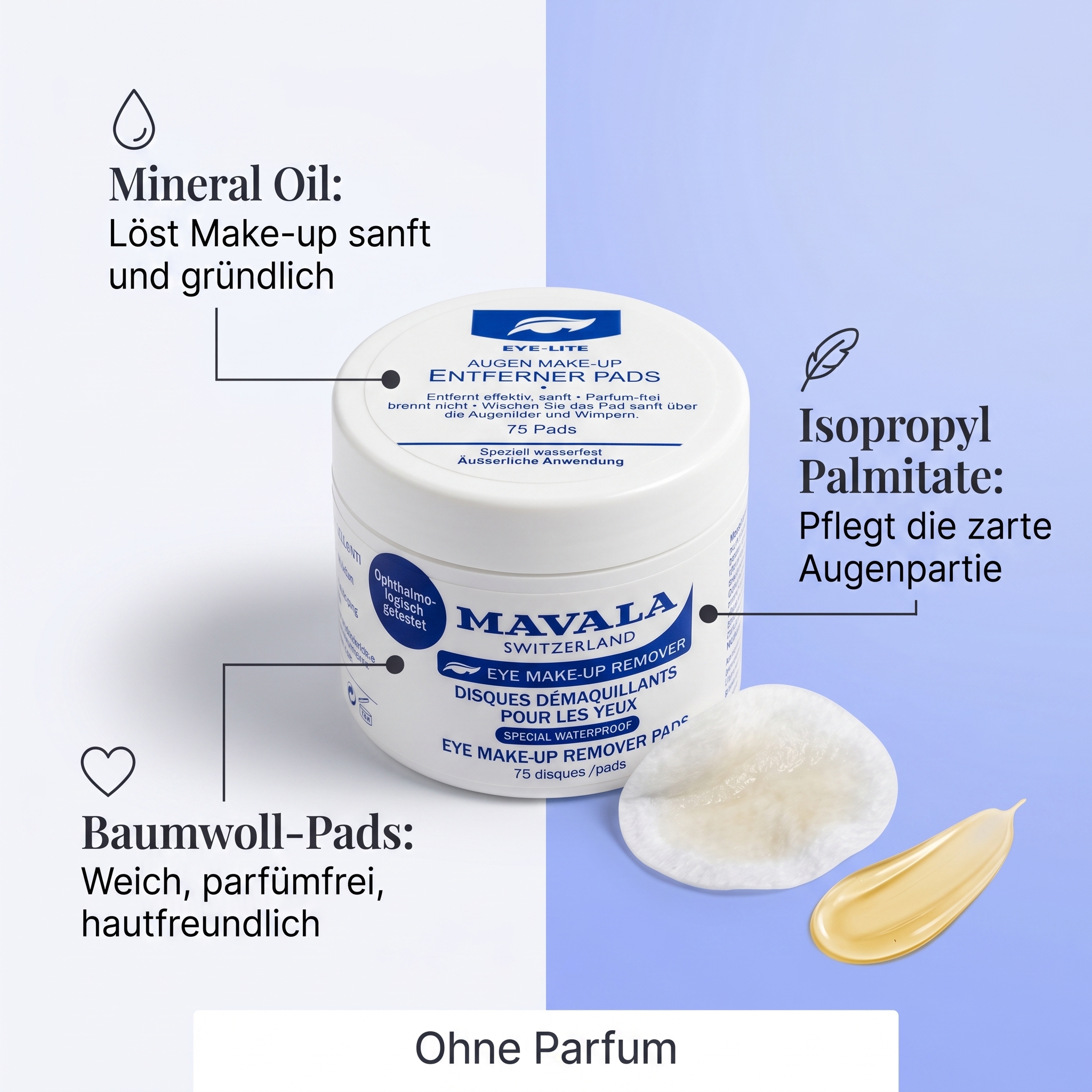 Augen Make-up-Entferner Pads Augen Make-up-Entferner Pads