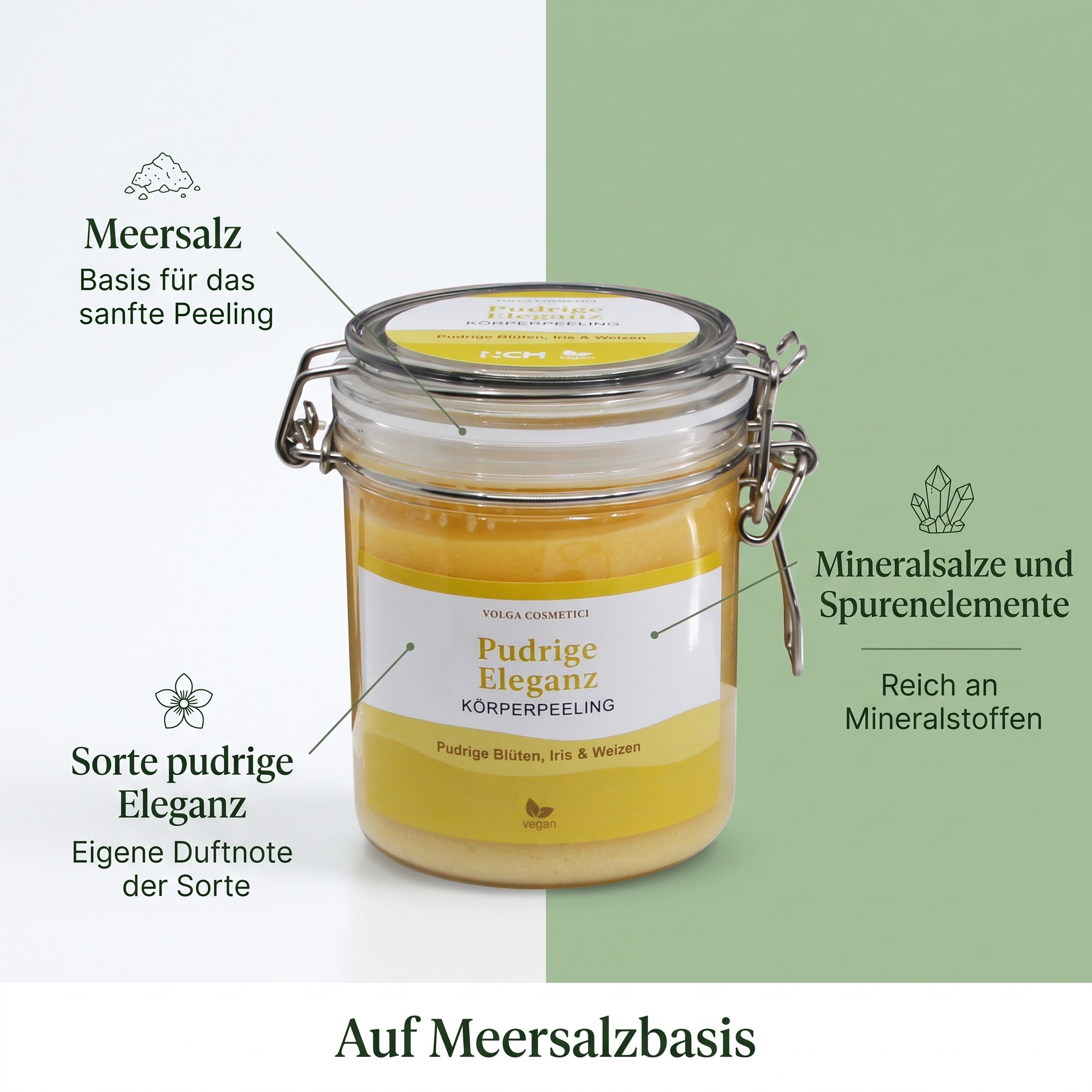 Körperpeeling pudrige Eleganz