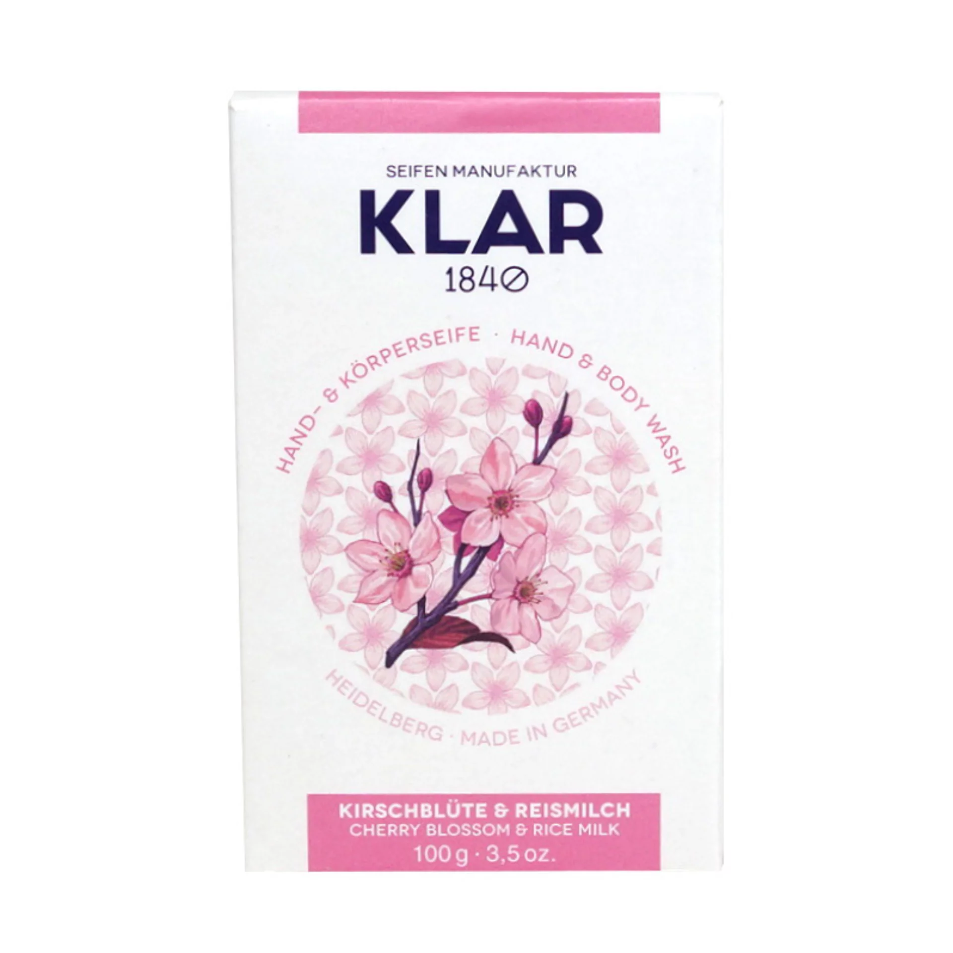 Klar´s Kirschblüten & Reismilchseife 