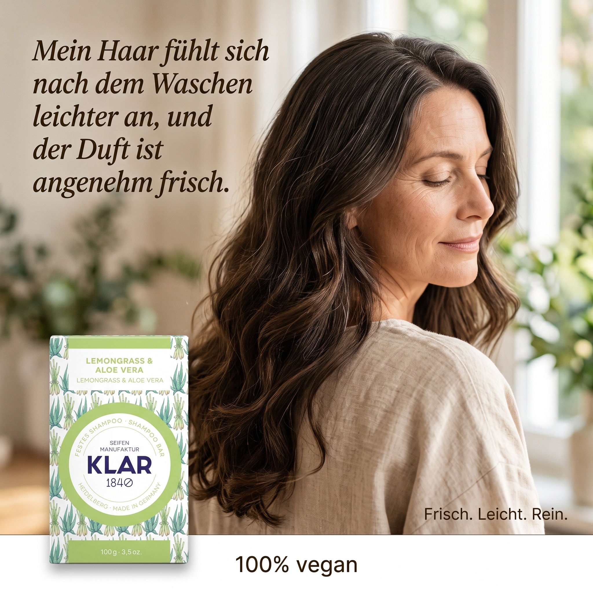 Klar´s festes Shampoo Lemongrass & Aloe Vera Klar´s festes Shampoo Lemongrass & Aloe Vera