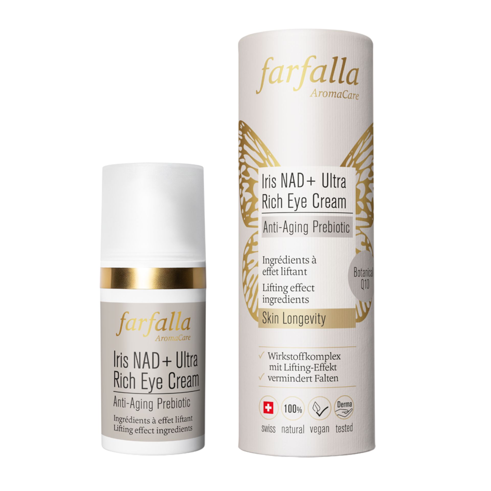 Iris NAD+ Ultra Rich Eye Cream, Anti-Aging Prebiotic