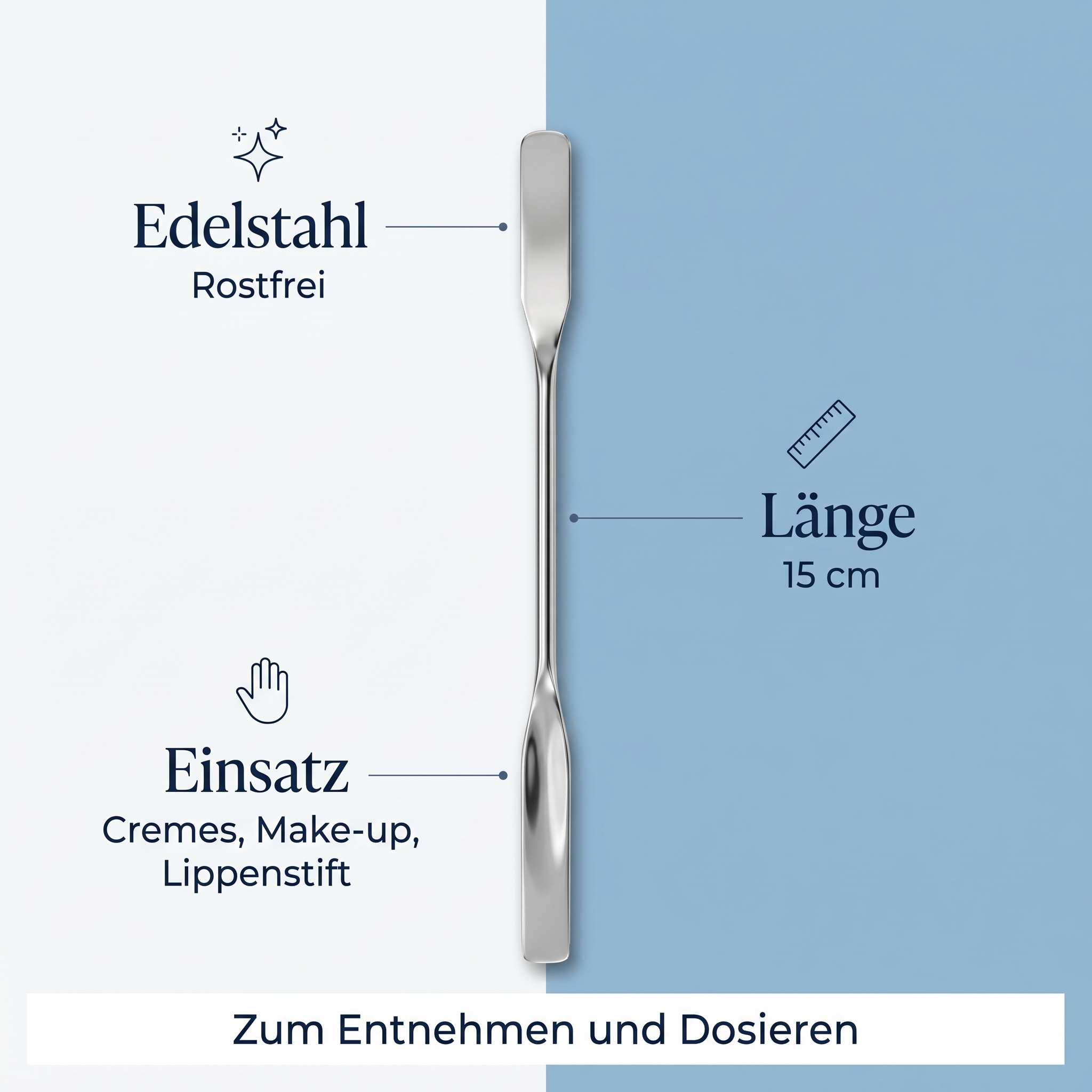 Spatel aus Edelstahl Spatel aus Edelstahl