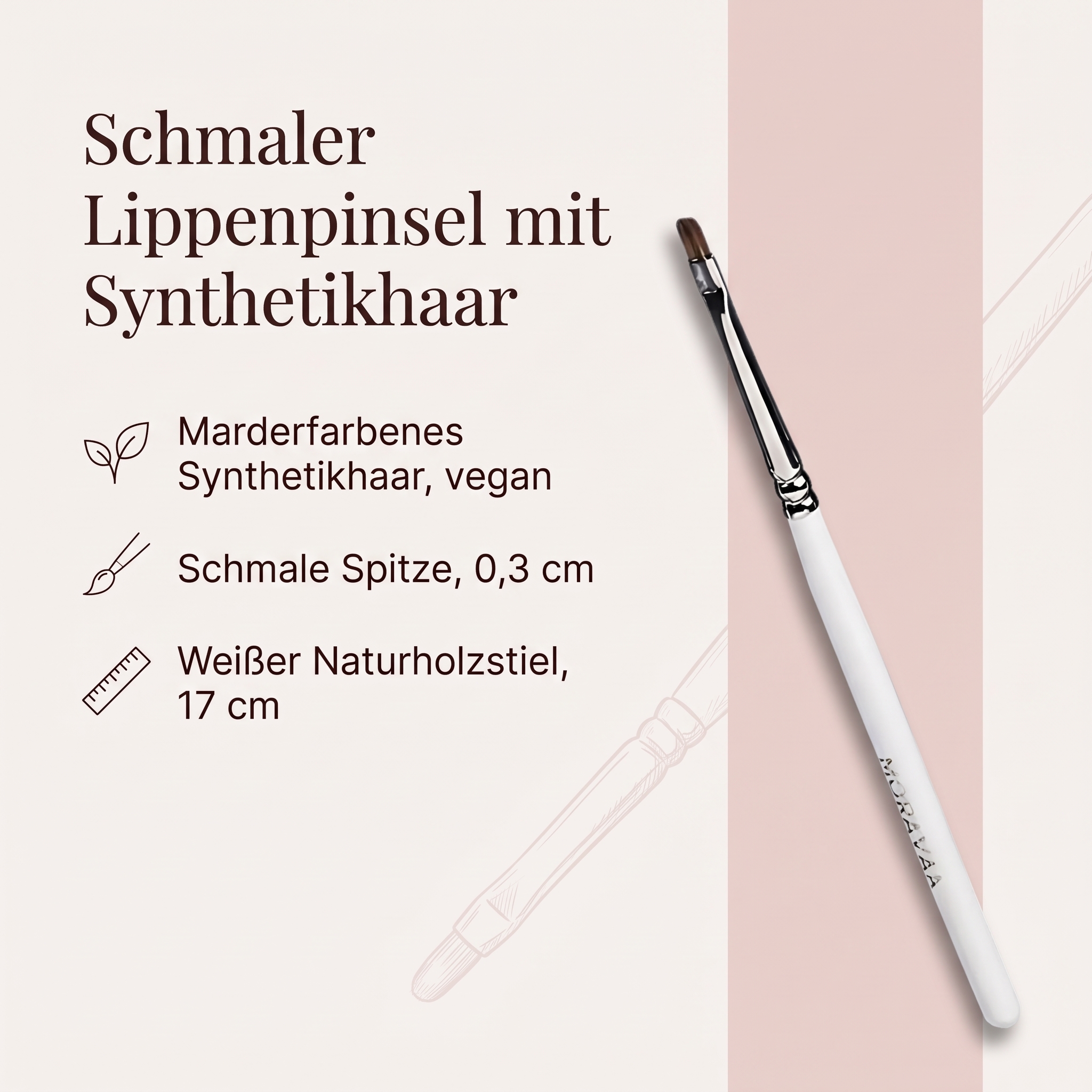 Lippenpinsel, schmal Lippenpinsel, schmal