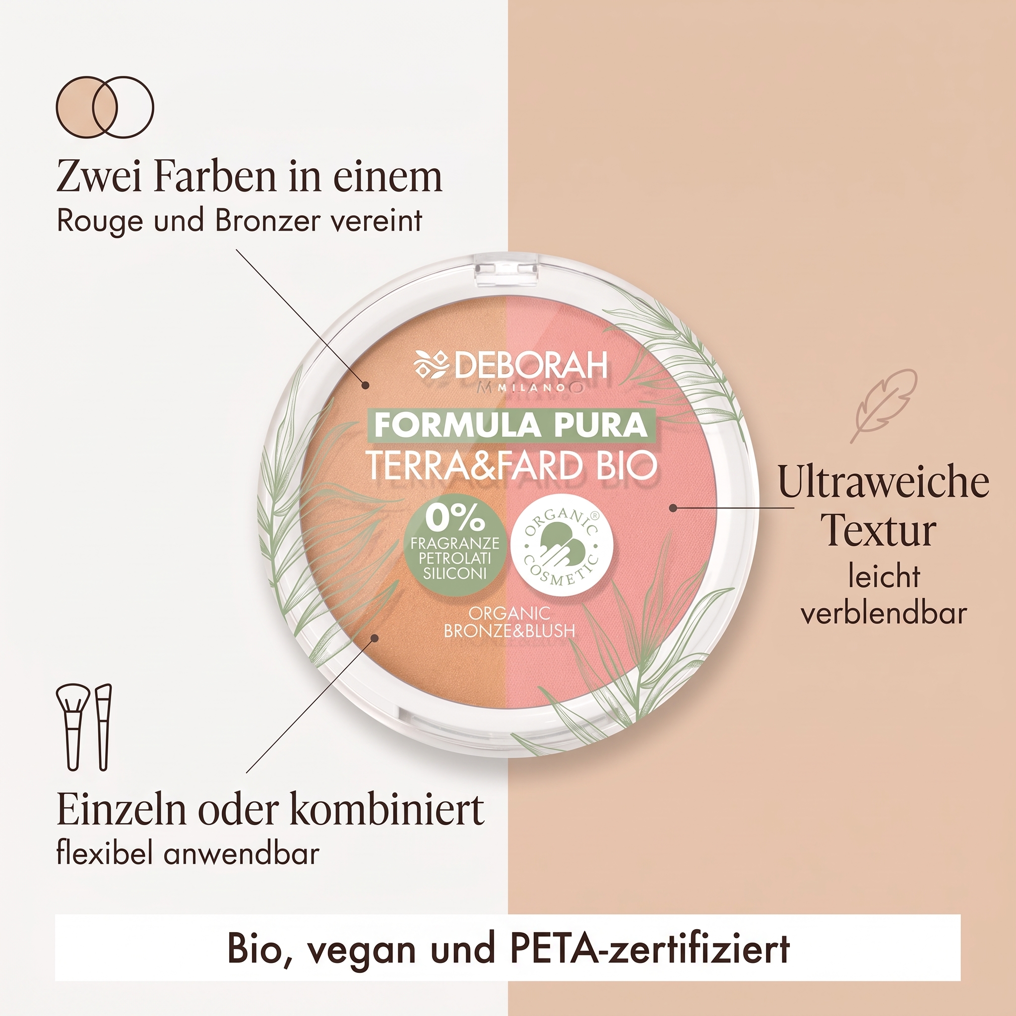 Bronze & Blush Duo Bio No. 01 Light Bronze & Blush Duo Bio No. 01 Light