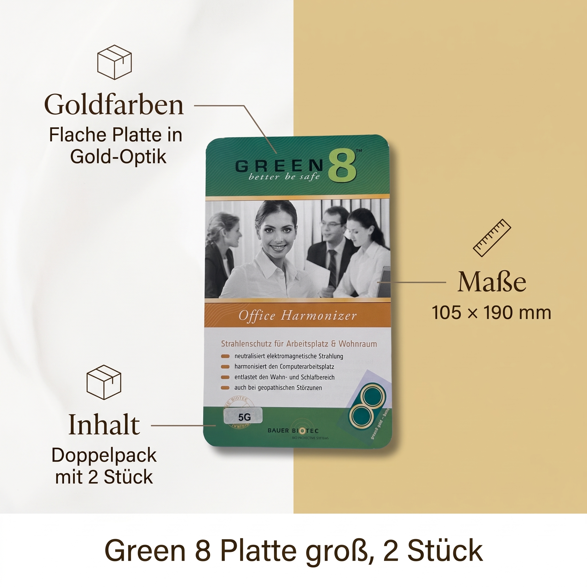 Green 8 Gold - Groß - Office Harmonizer 5G 105x190 mm