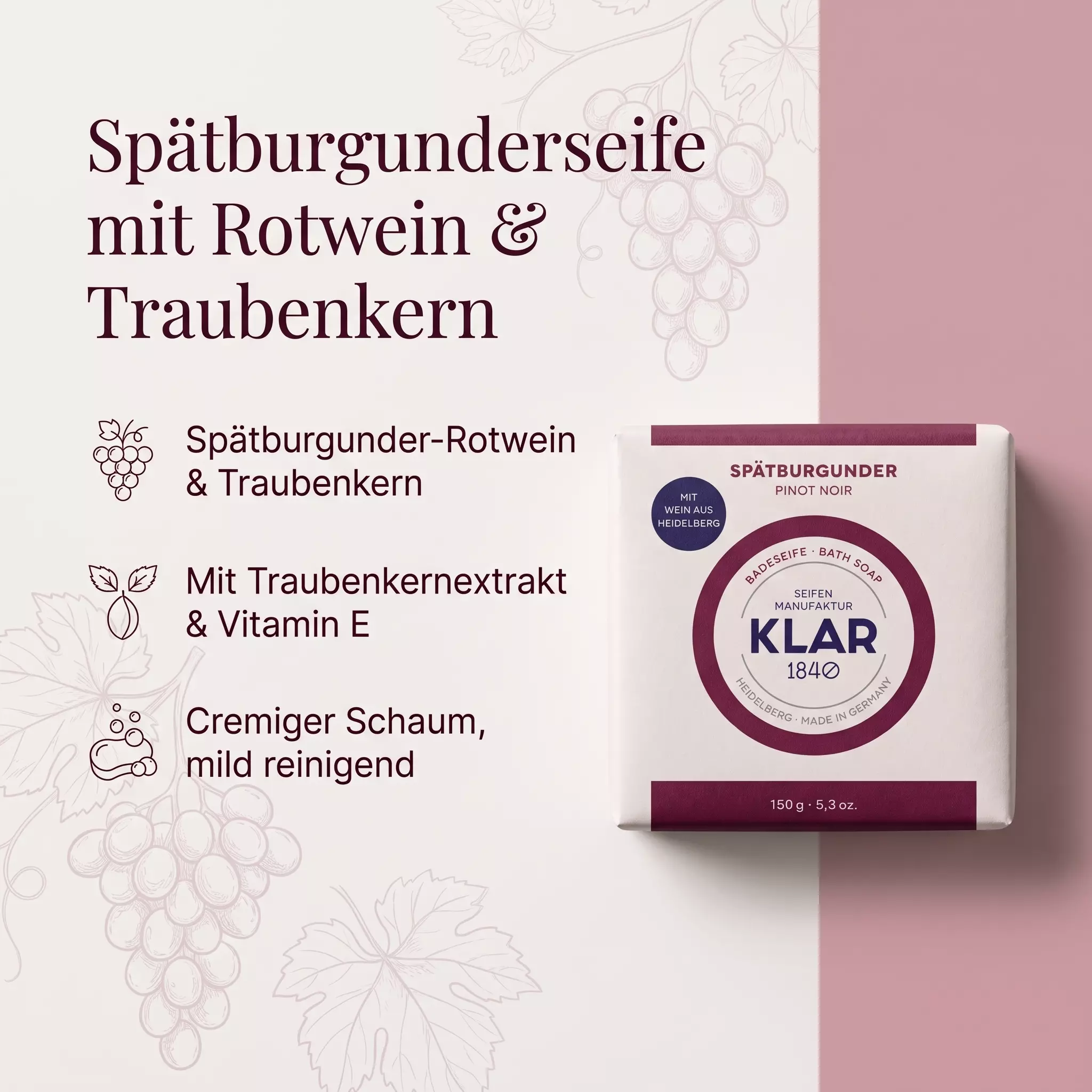 Klar´s Spätburgunderseife