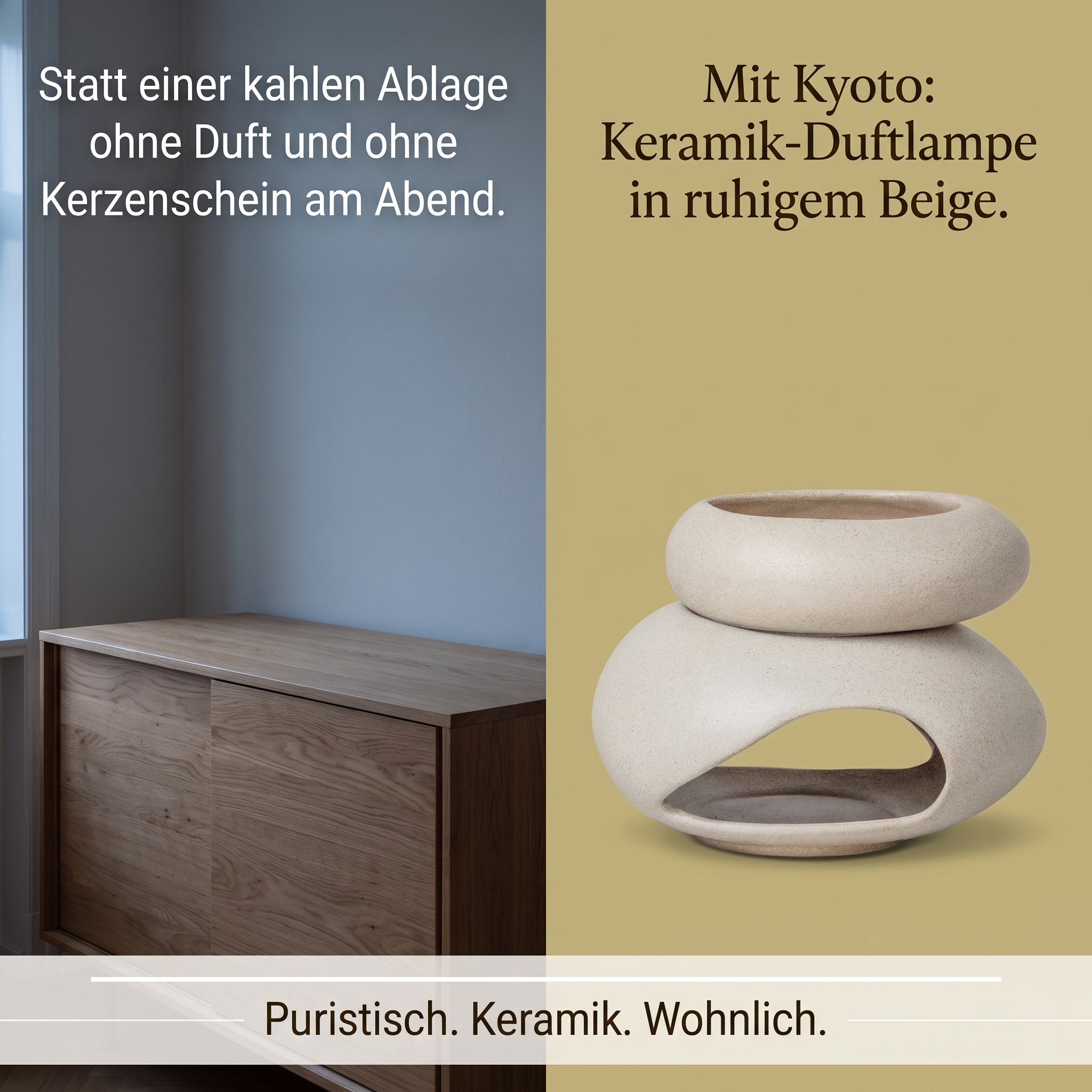 Duftlampe Kyoto beige