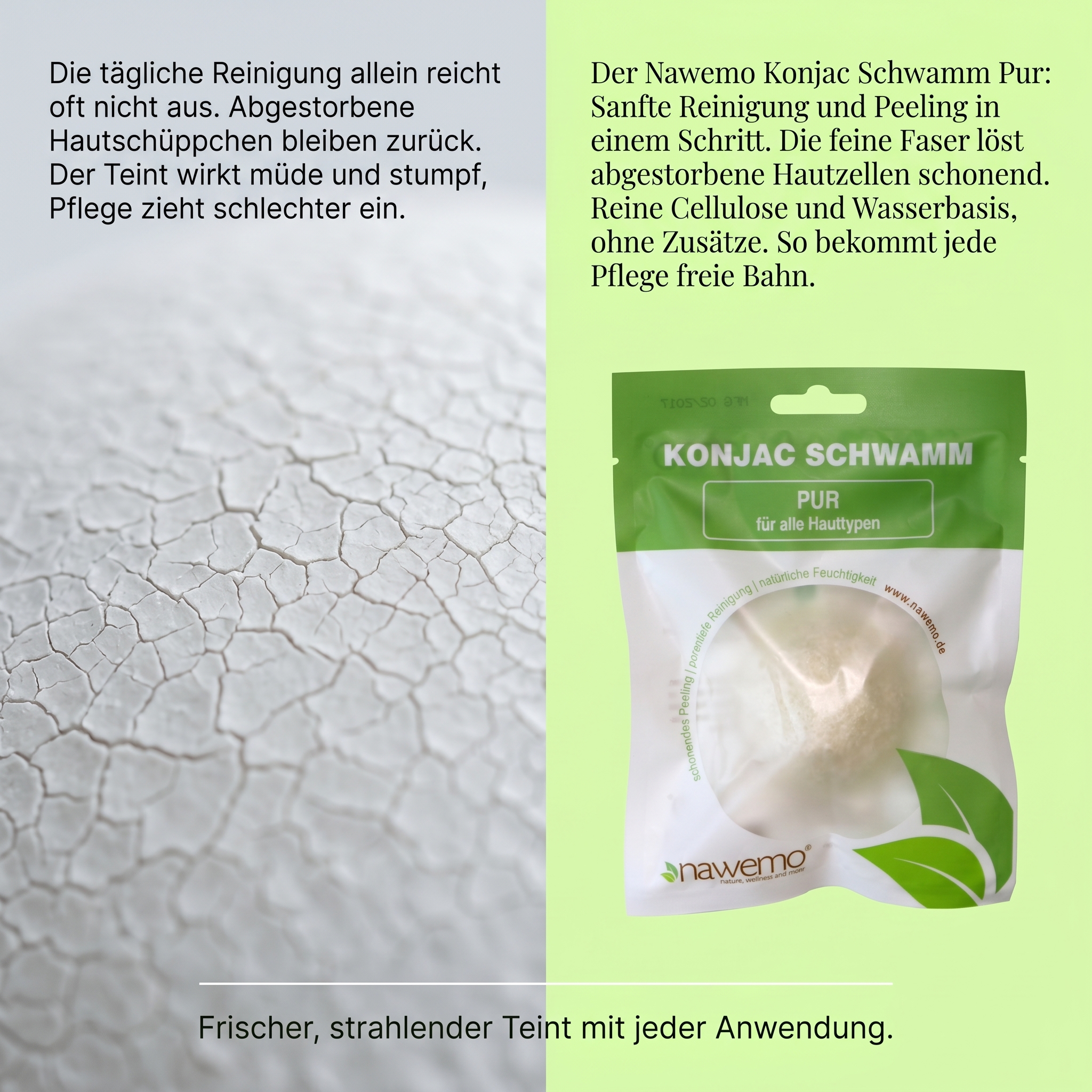 Konjac Schwamm Pur 