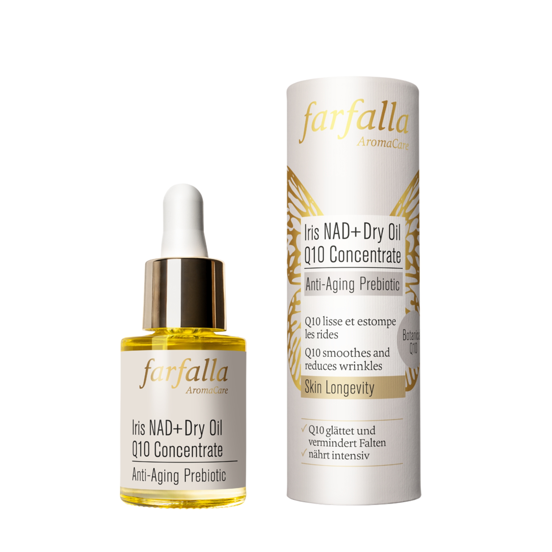 Iris NAD+ Dry Oil Q10 Concentrat, Anti-Aging Prebiotic