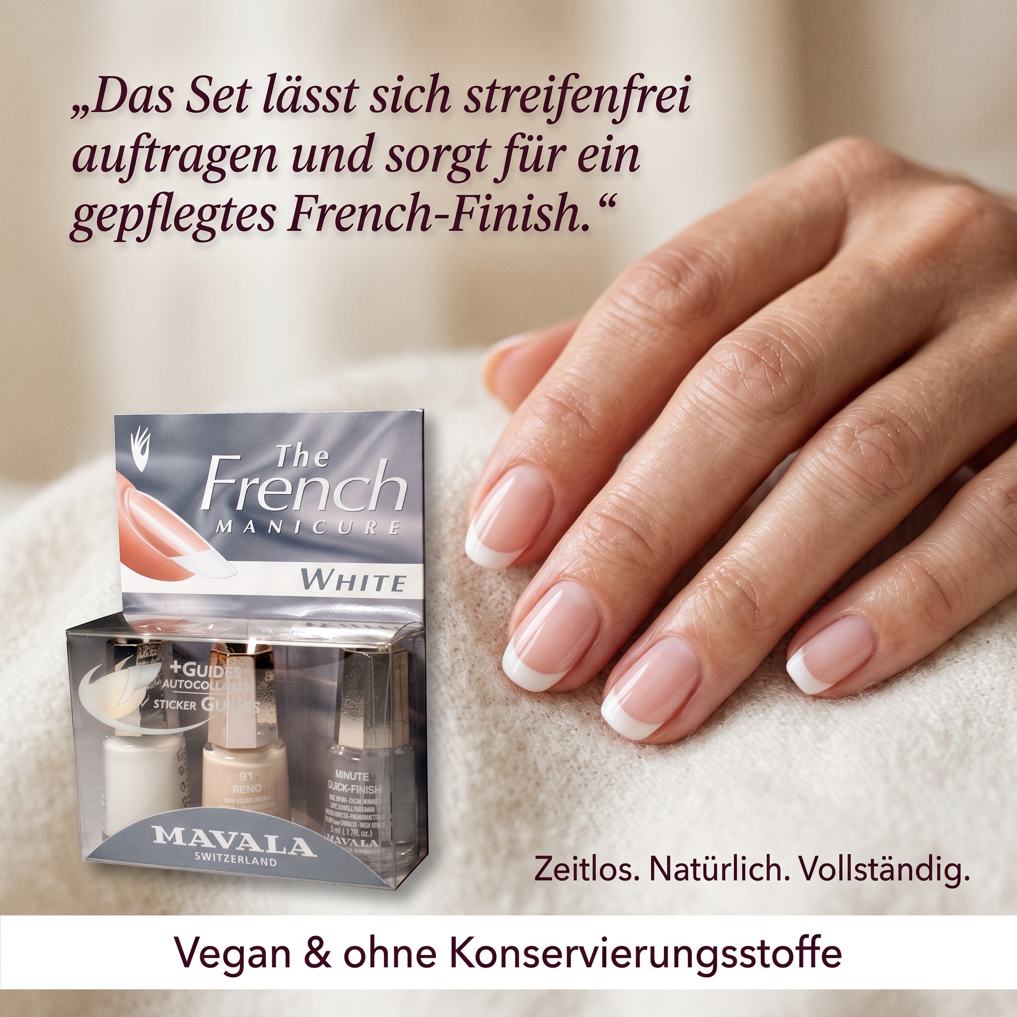French Maniküre Weiß (91041, 91049, 91091) French Maniküre Weiß (91041, 91049, 91091)