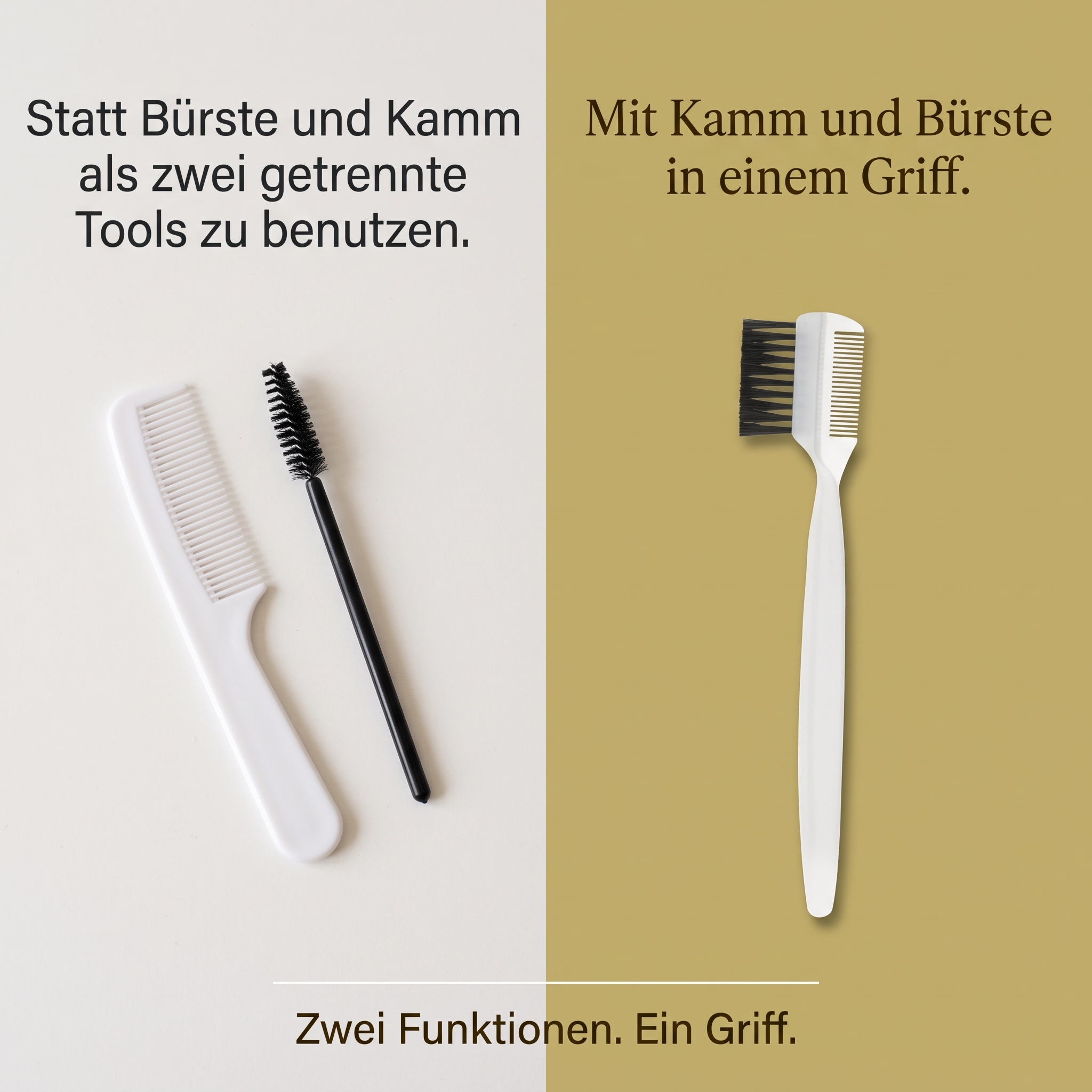 Wimpernbürste mit Kamm Wimpernbürste mit Kamm
