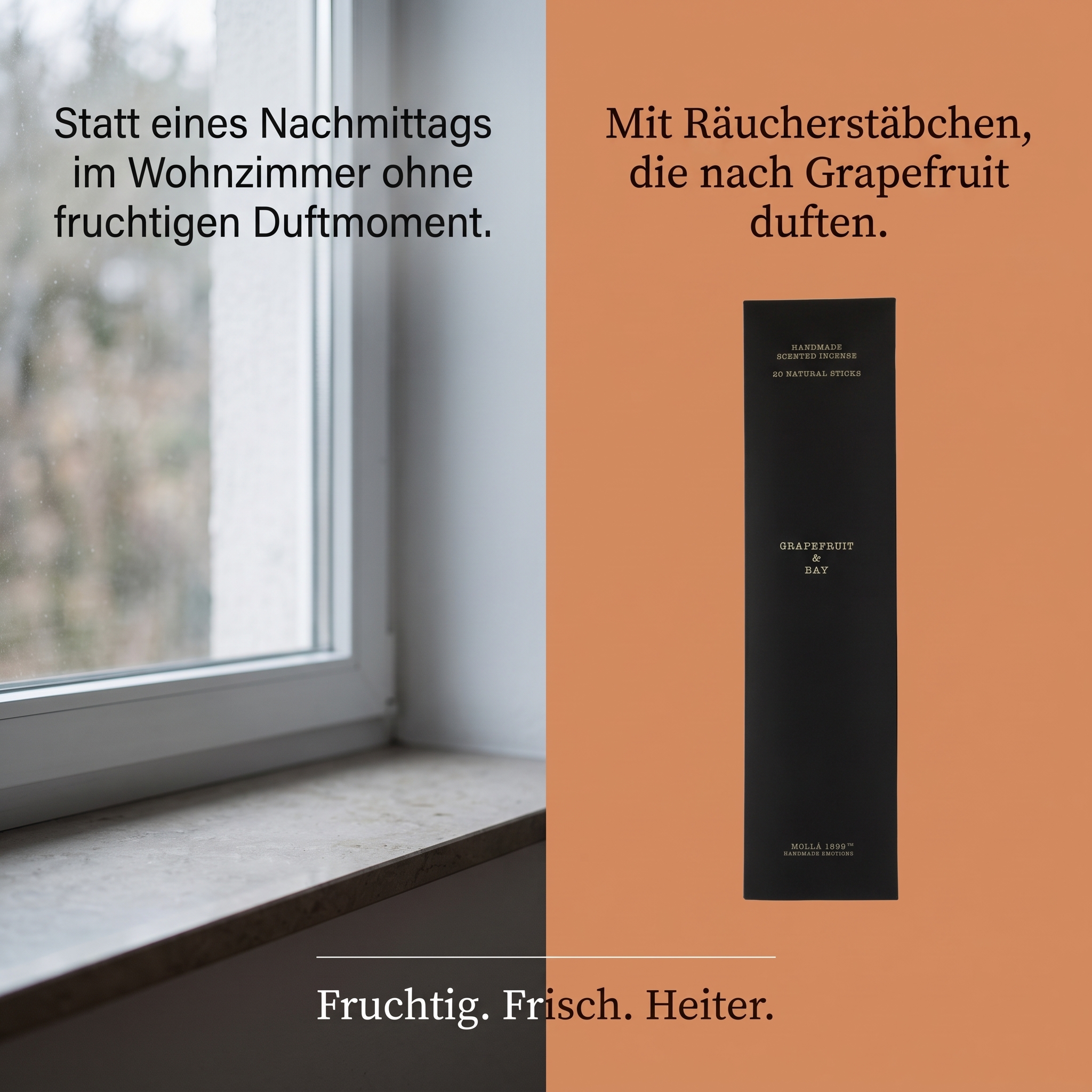 Räucherstäbchen Grapefruit & Bay
