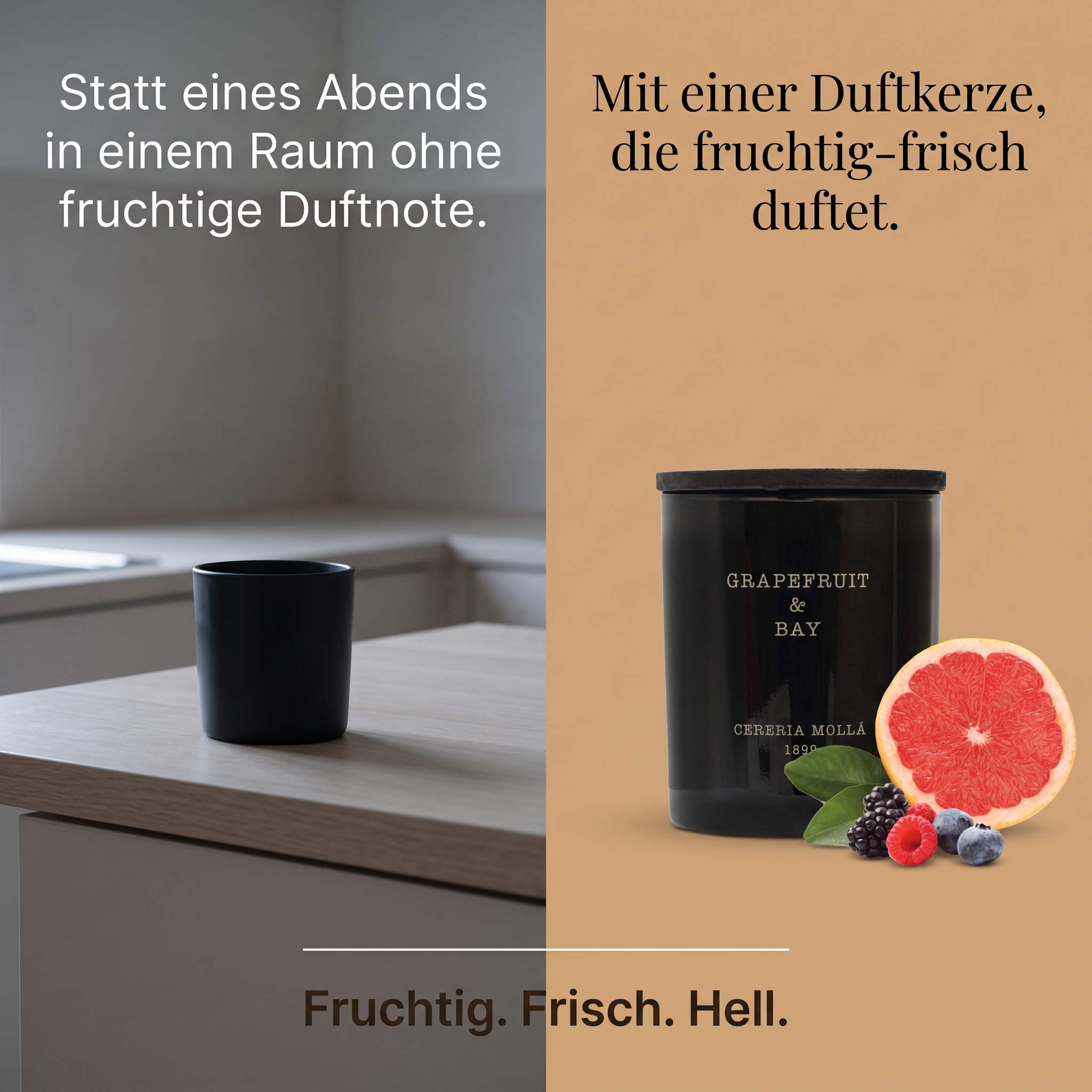 Duftkerze Grapefruit & Bay Duftkerze Grapefruit & Bay