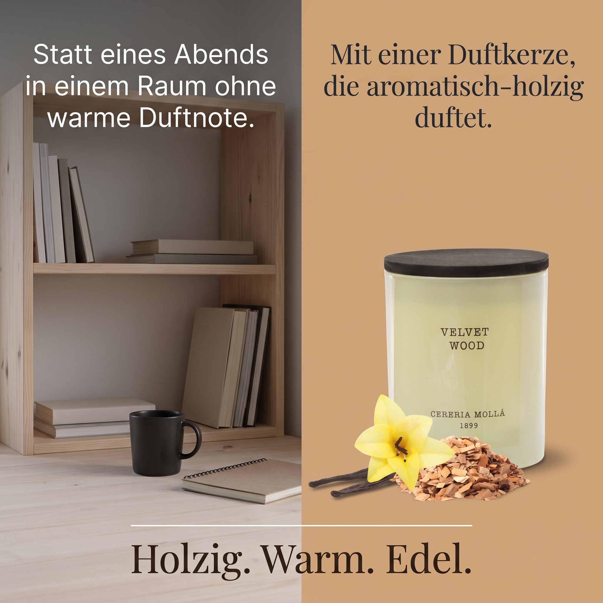 Duftkerze Velvet Wood