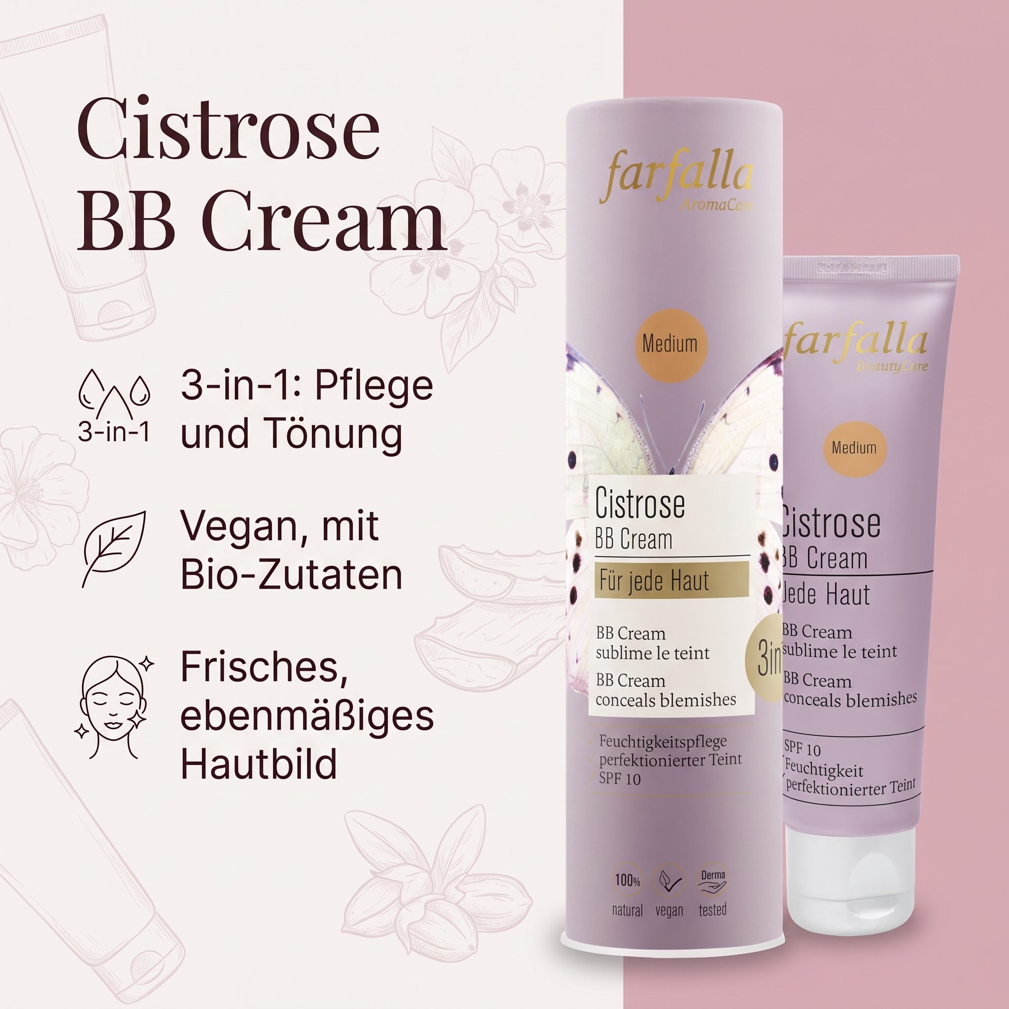 Cistrose für jede Haut BB Cream medium 