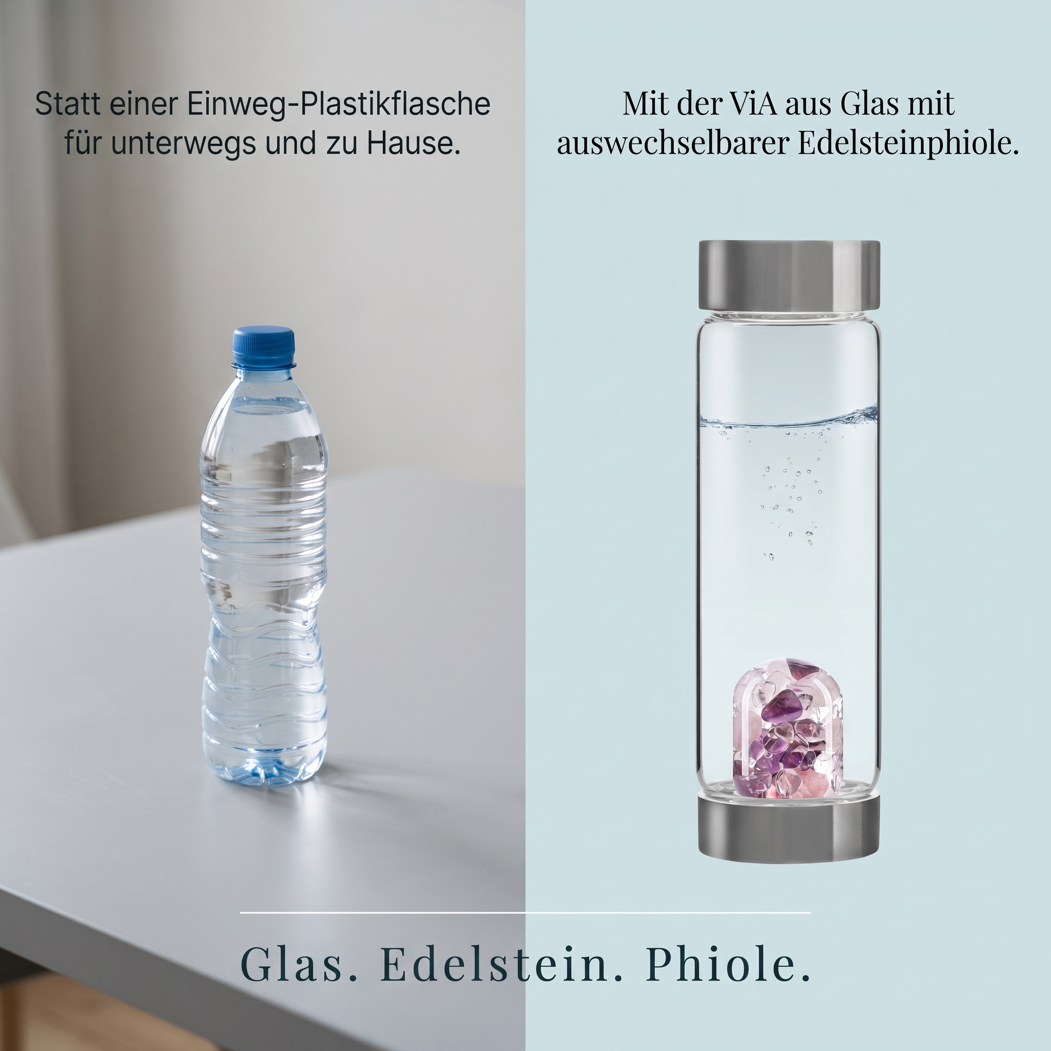 Edelsteinflasche ViA Wellness