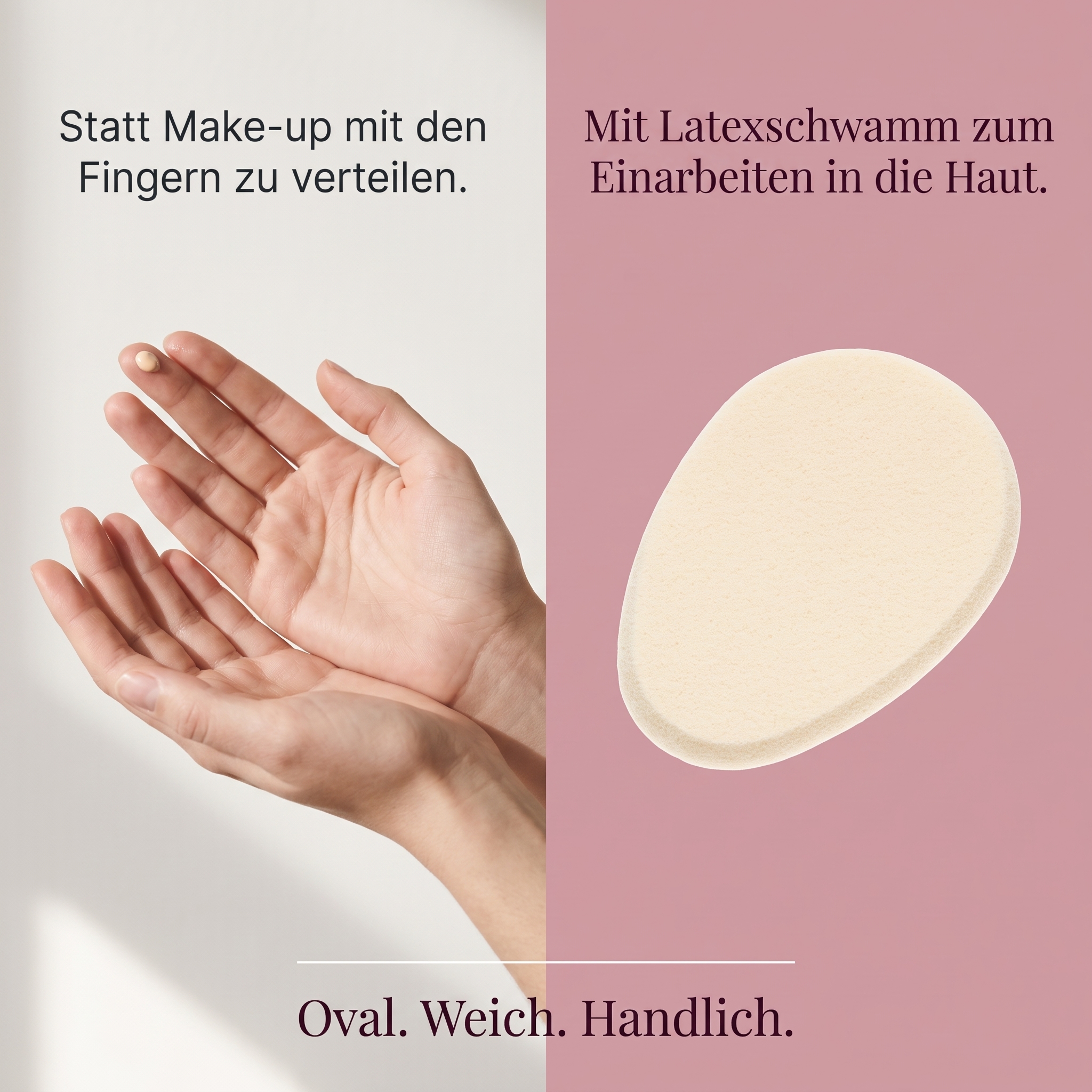 Latex-Schminkschwamm oval Latex-Schminkschwamm oval