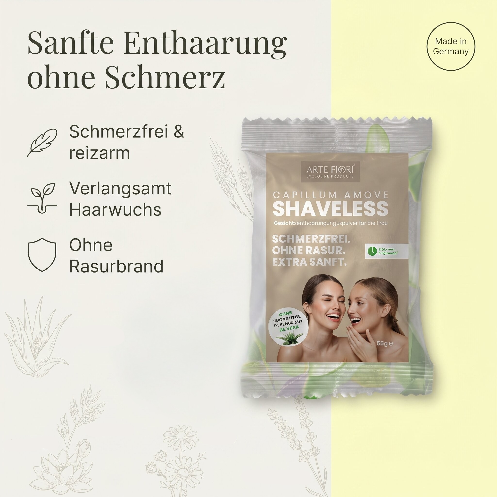 Gesichtsenthaarung Capillum Amove ShaveLess Gesichtsenthaarung Capillum Amove ShaveLess