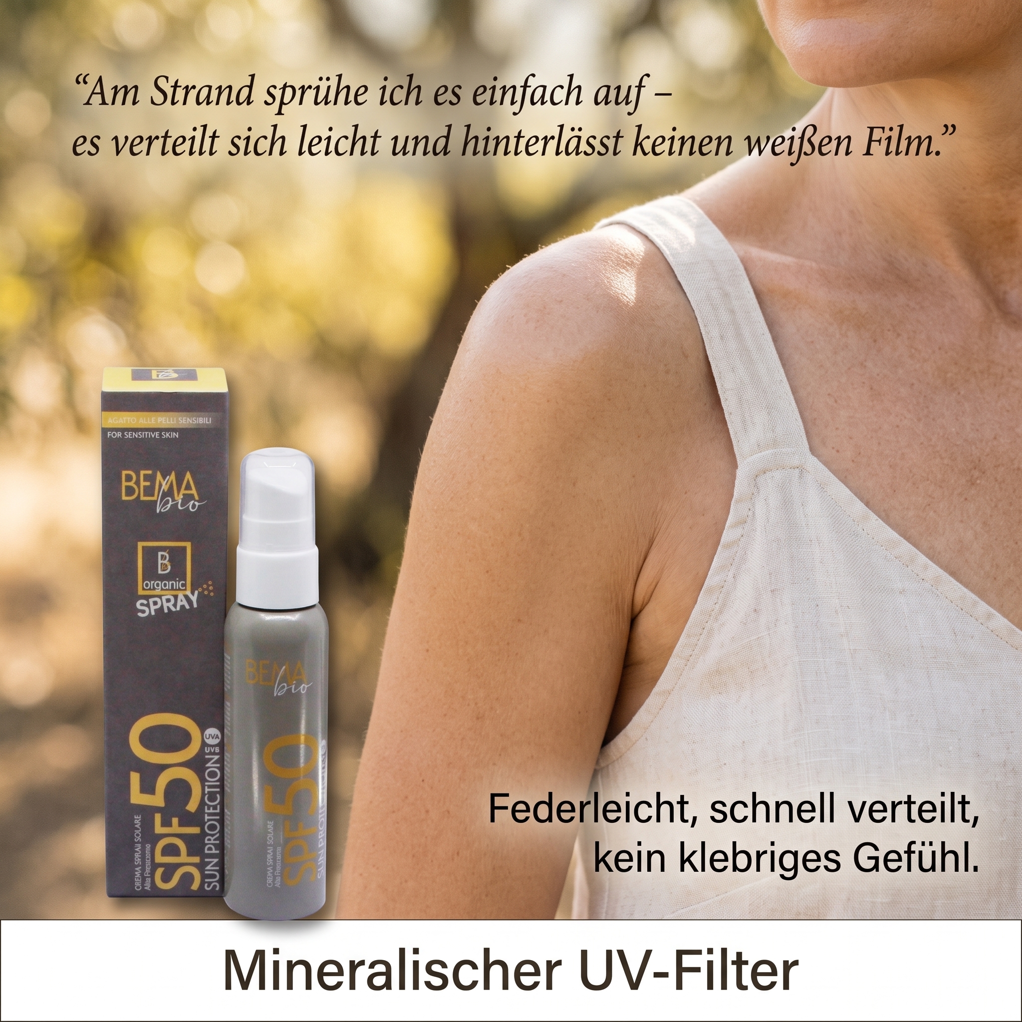 Sonnenschutz Spray Bio SPF 50