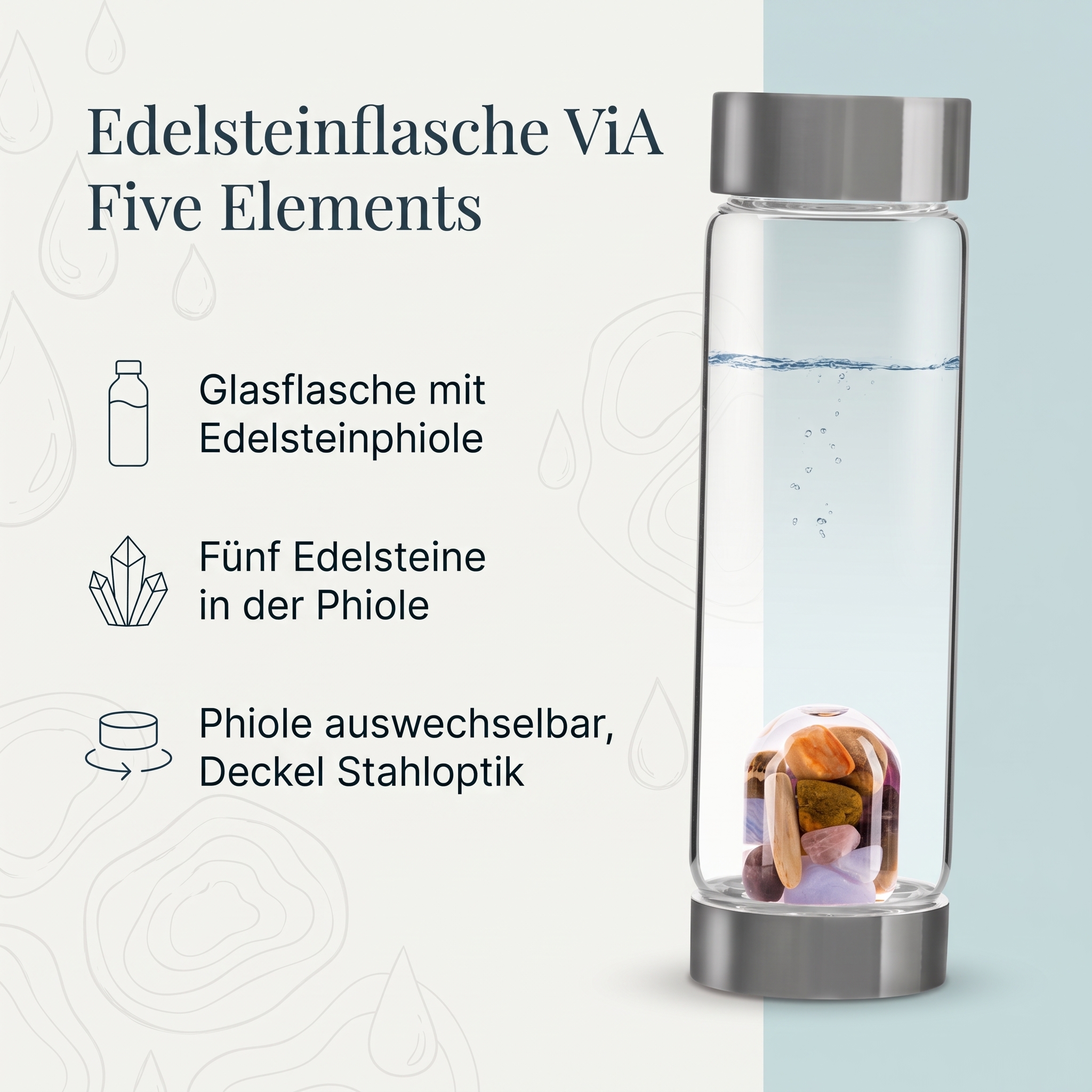 Edelsteinflasche ViA Five Elements 