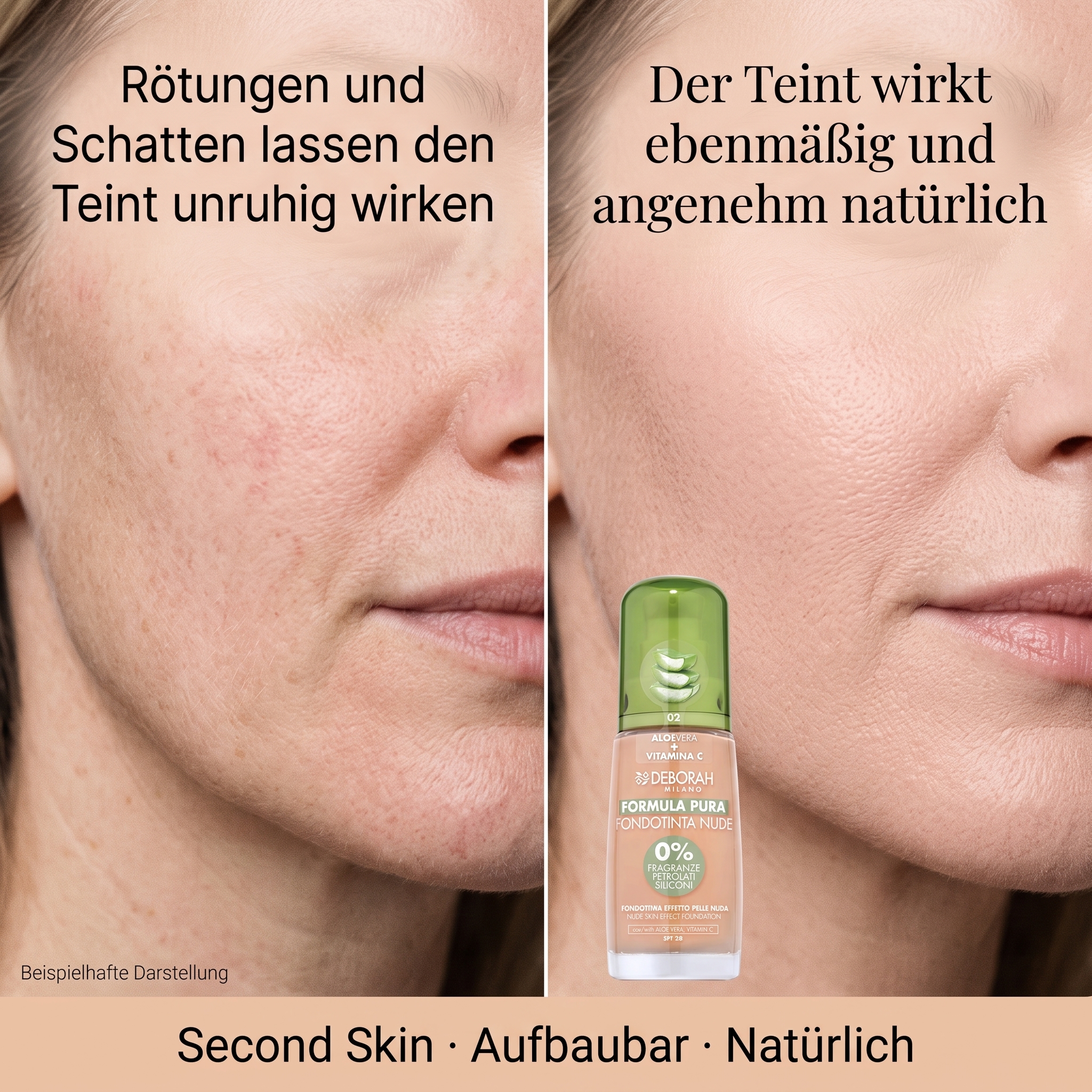 Nude Foundation Bio No. 02 Rose Cream Nude Foundation Bio No. 02 Rose Cream