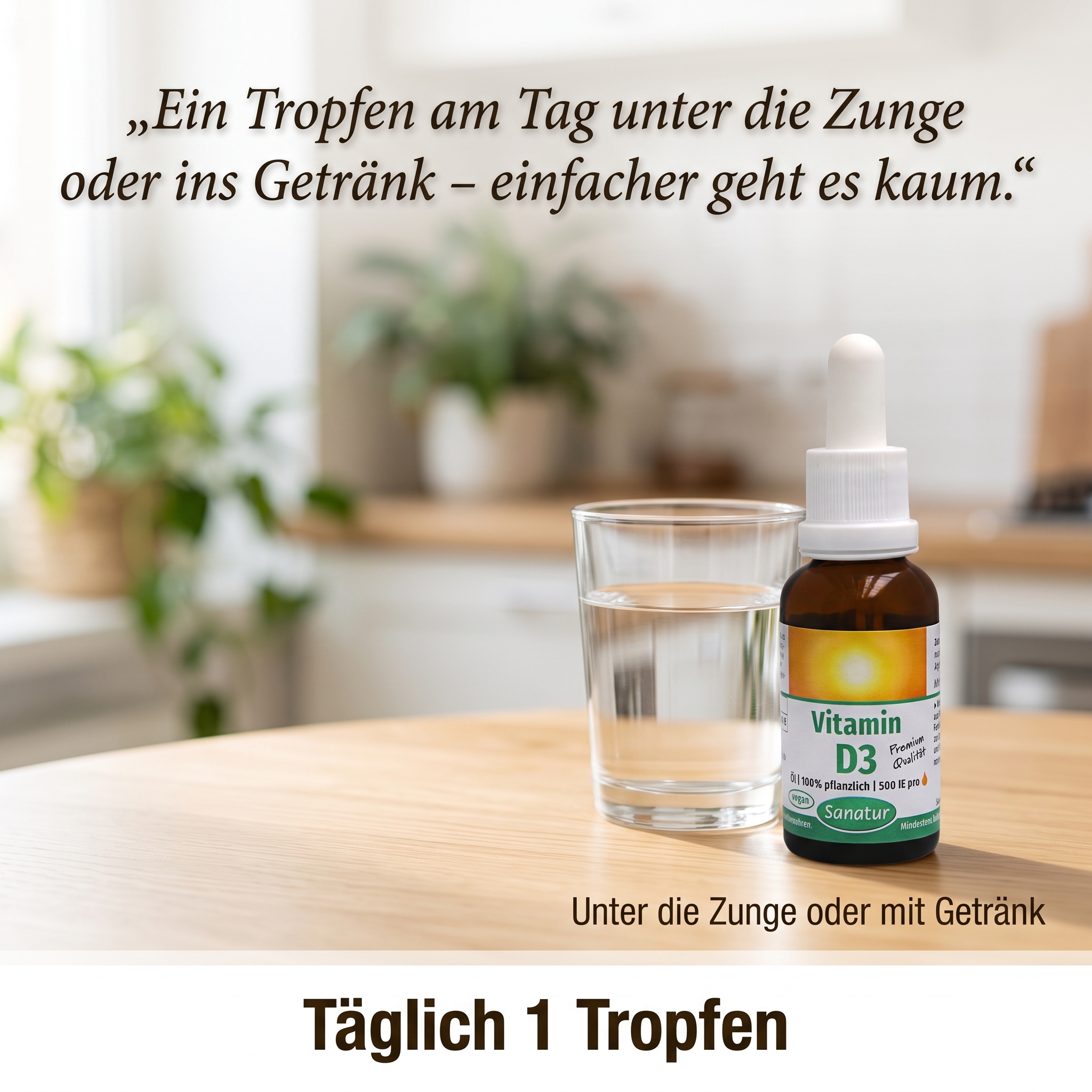 Vitamin D3 Öl 100% pflanzlich 