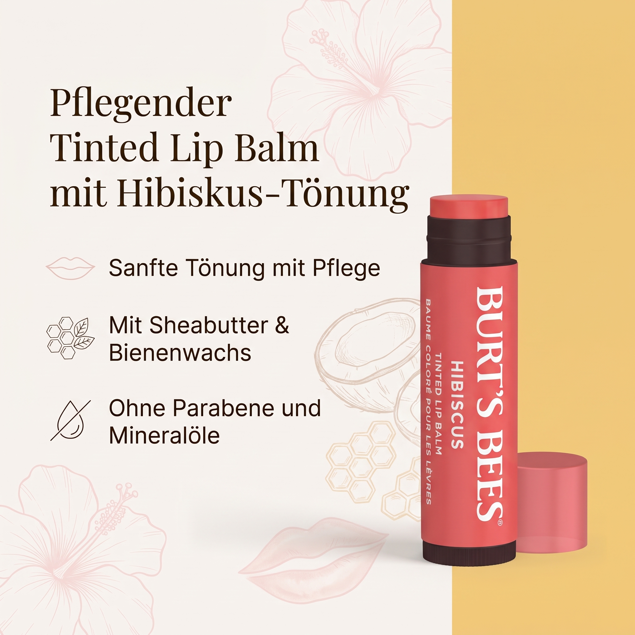 Tinted Lip Balm Hibiscus