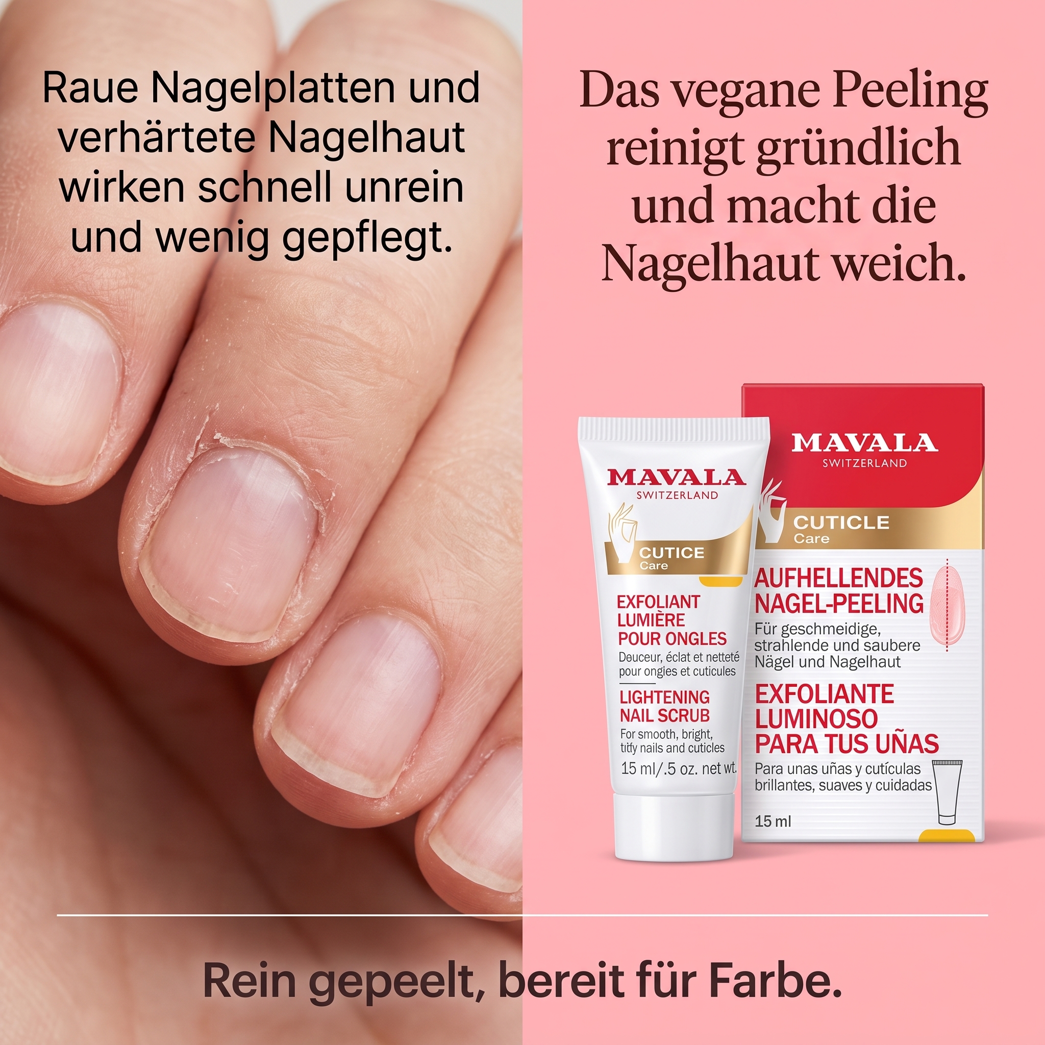 Aufhellende Nagel Peeling-Maske Aufhellende Nagel Peeling-Maske