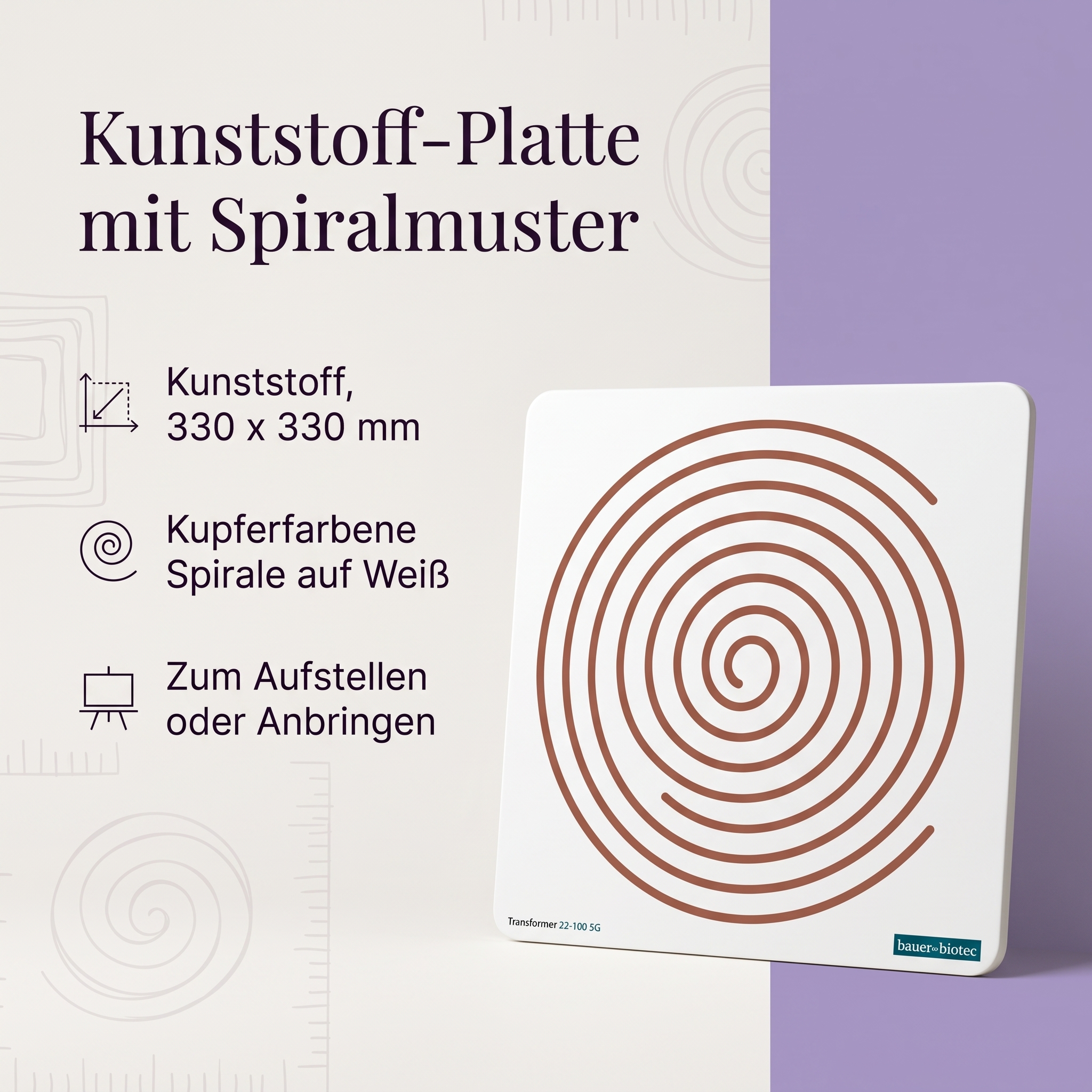 Transformer 22-100-5G Protector-Schild Kunststoff-Platte 330x330mm