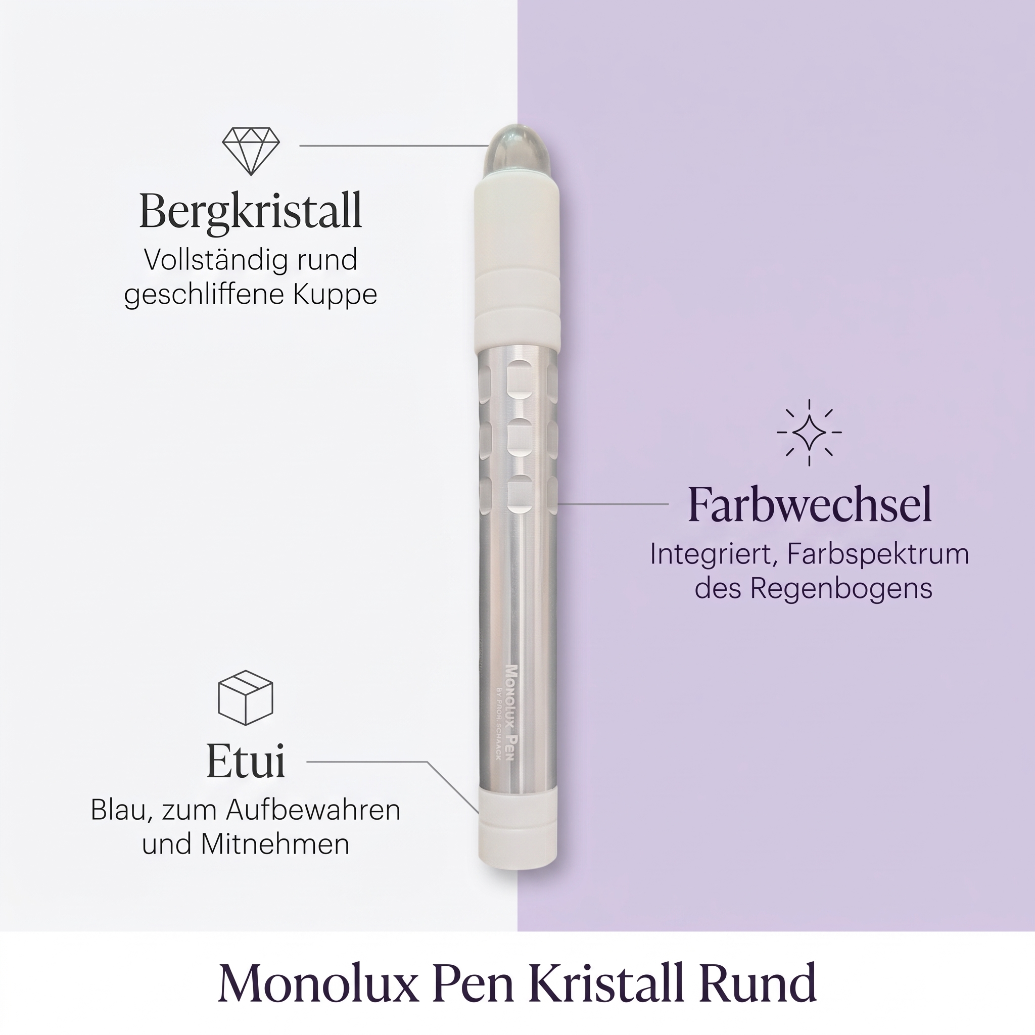 Kristall Pen Rund inkl. Etui Kristall Pen Rund inkl. Etui