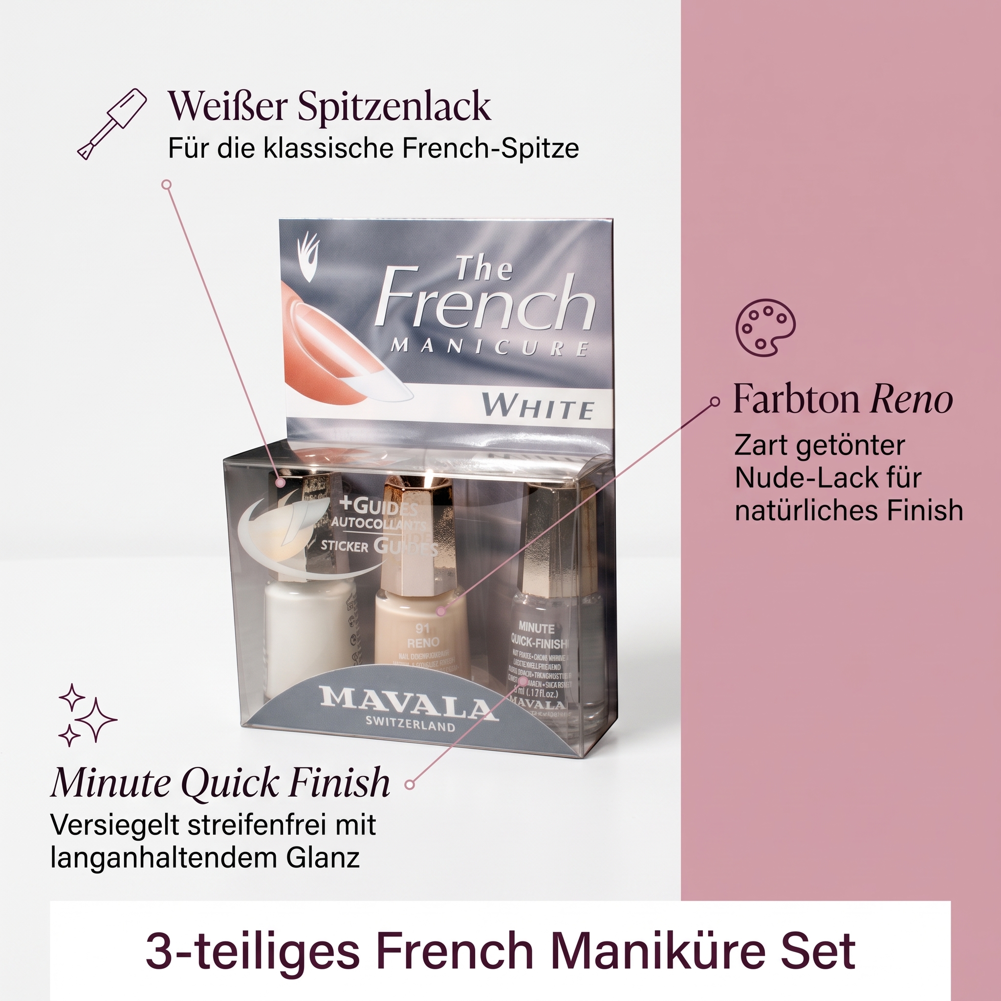 French Maniküre Weiß (91041, 91049, 91091) French Maniküre Weiß (91041, 91049, 91091)
