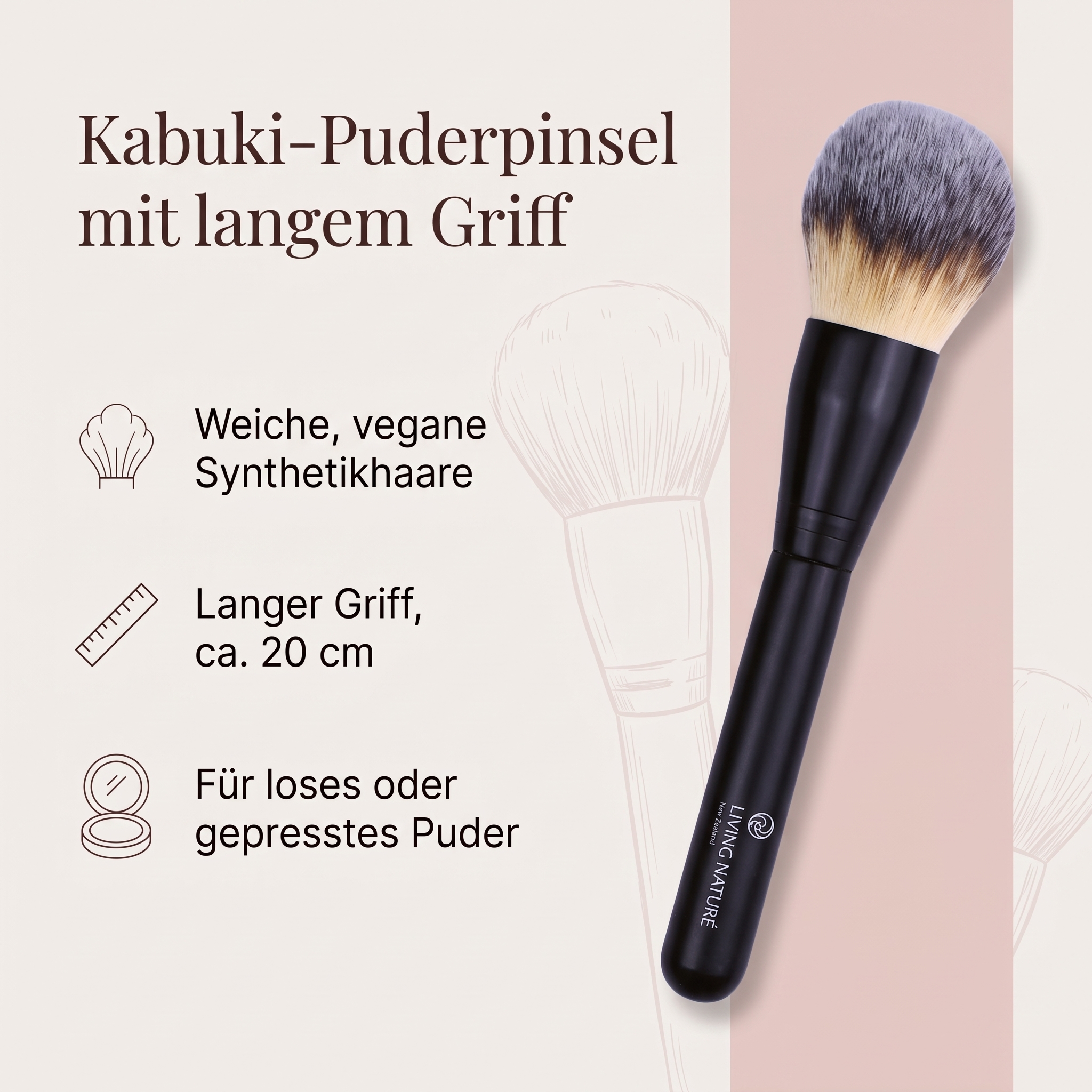 Puderpinsel LN Kabuki Brush Puderpinsel LN Kabuki Brush
