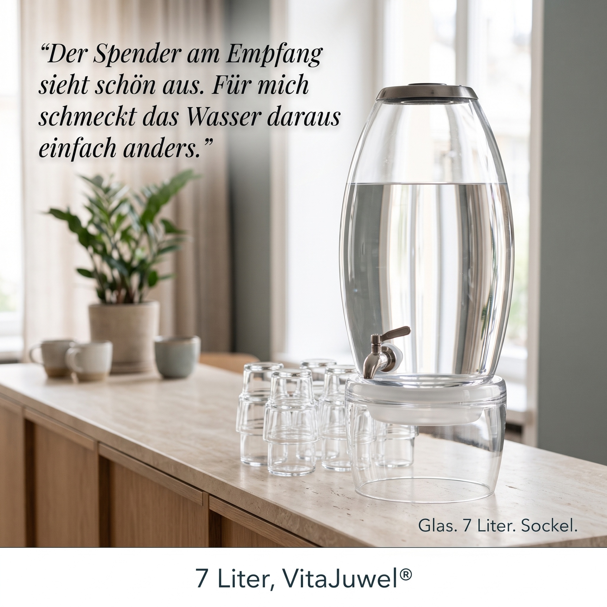 Wasserspender grande 7 Liter inkl. Sockel