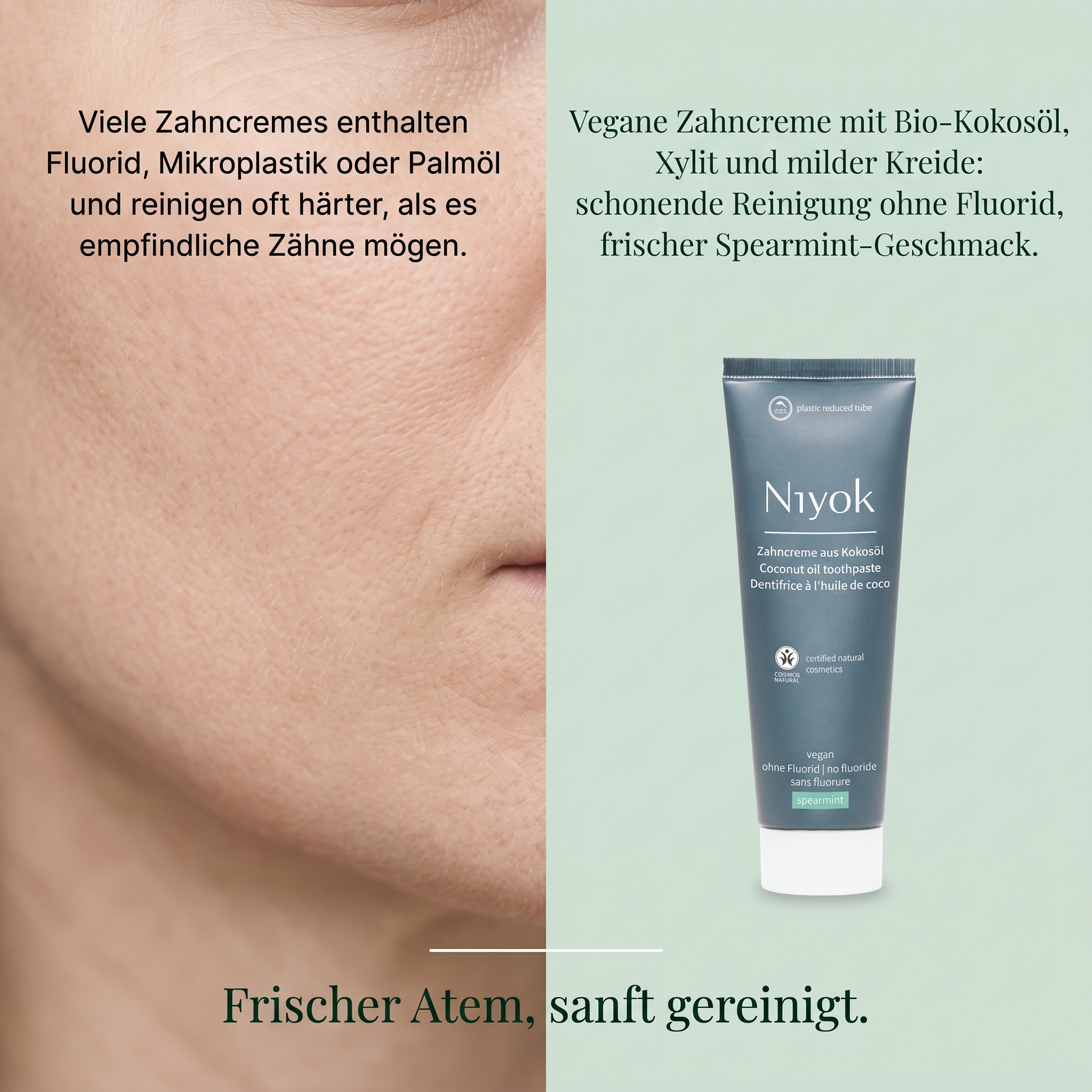Zahncreme aus Kokosöl - Spearmint 