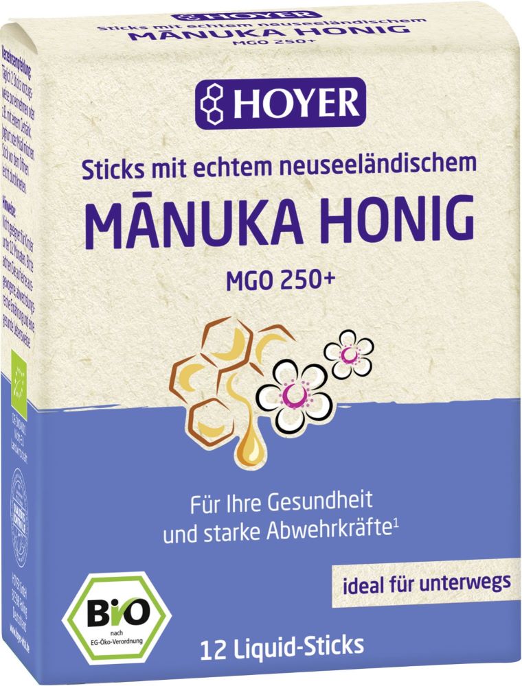 BIO Manukahonig Liquid-Sticks MGO 250+ active BIO Manukahonig Liquid-Sticks MGO 250+ active