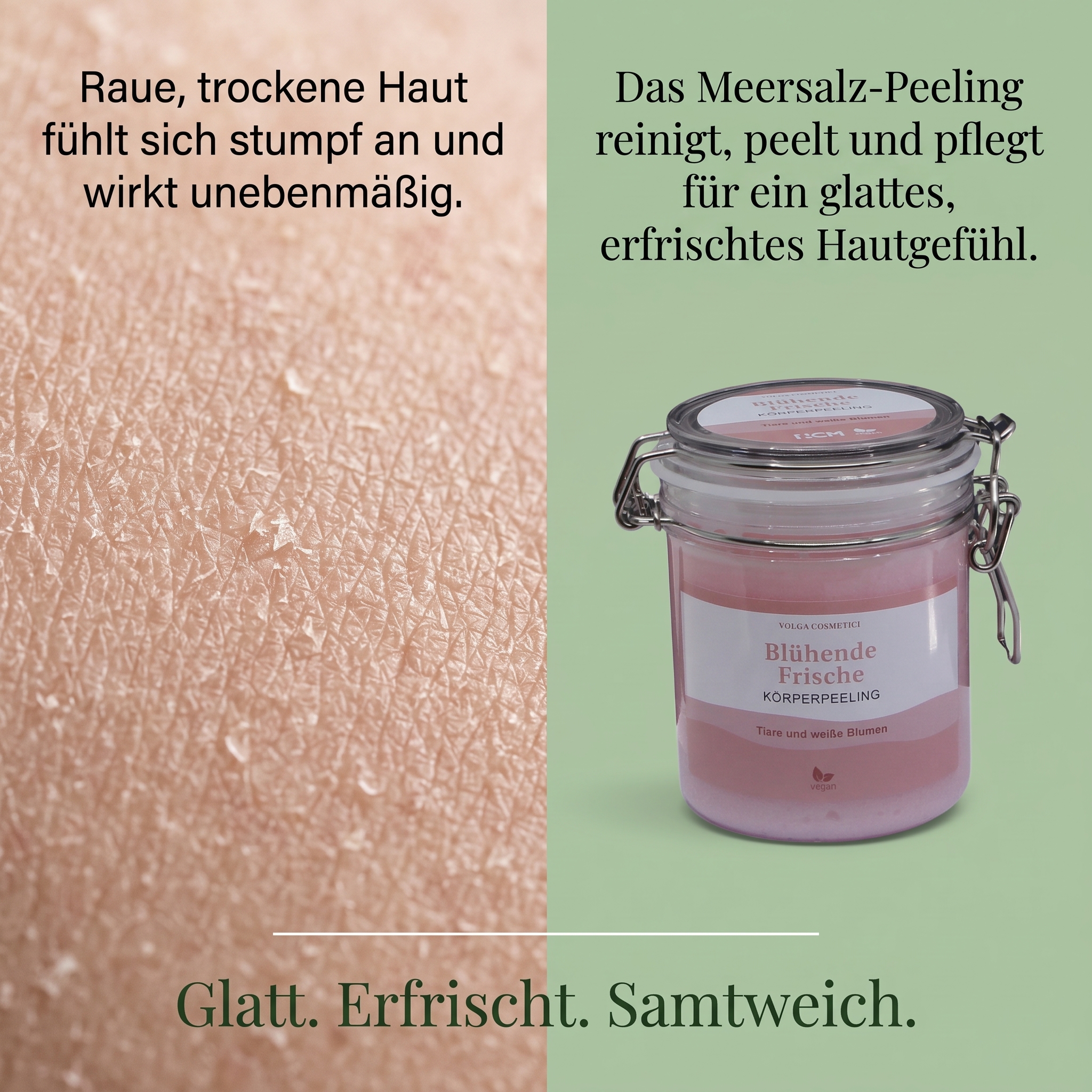 Körperpeeling blühende Frische