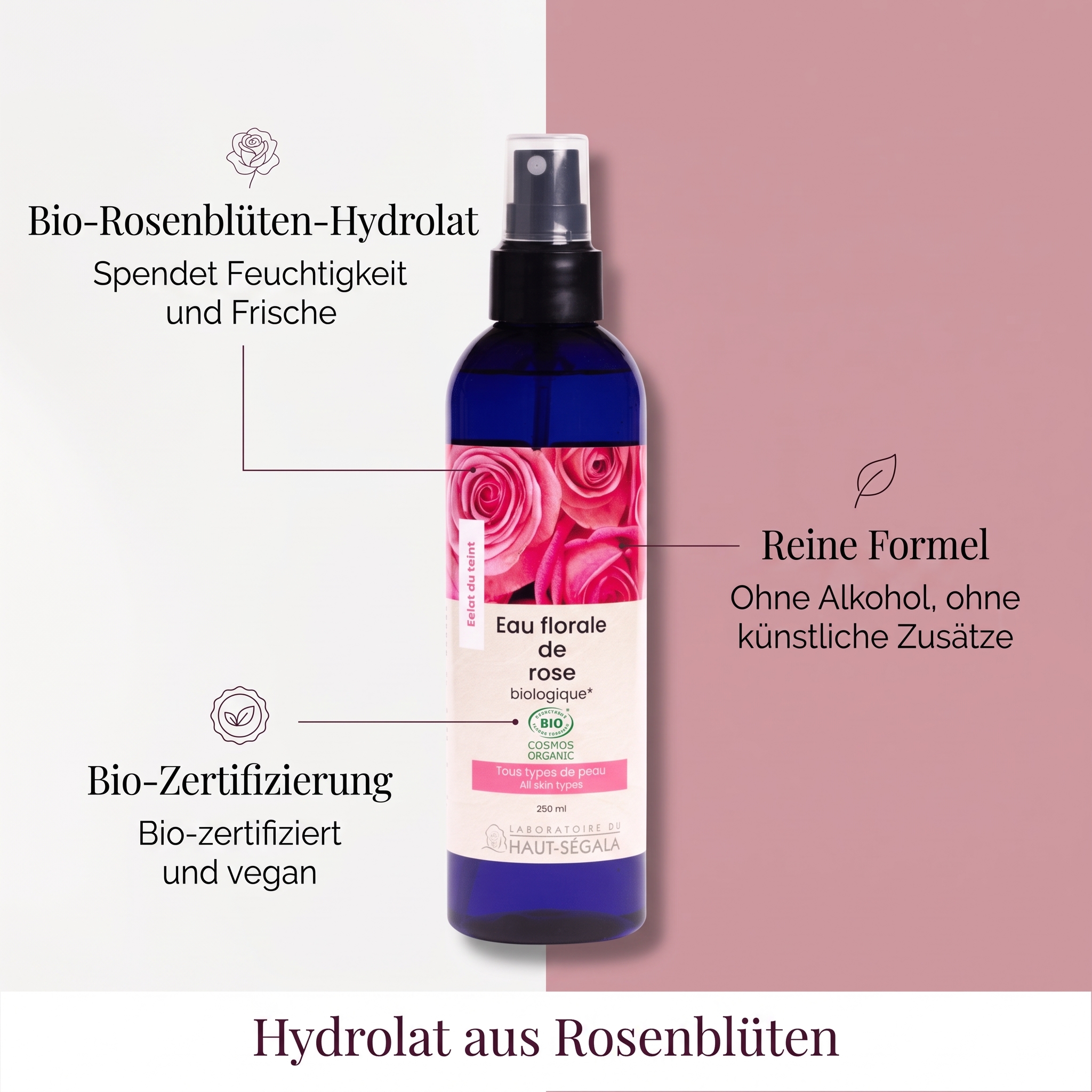 Rosen-Blütenwasser bio 