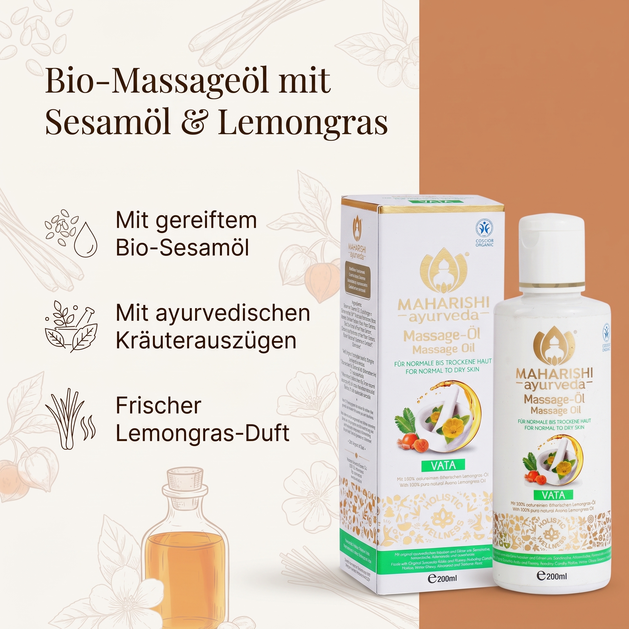 Vata Massageöl kbA Vata Massageöl kbA