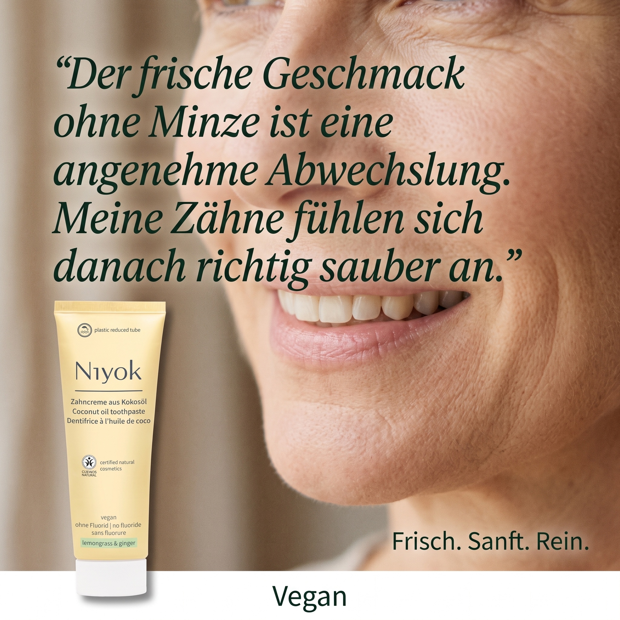 Zahncreme aus Kokosöl - Zitronengras & Ingwer
