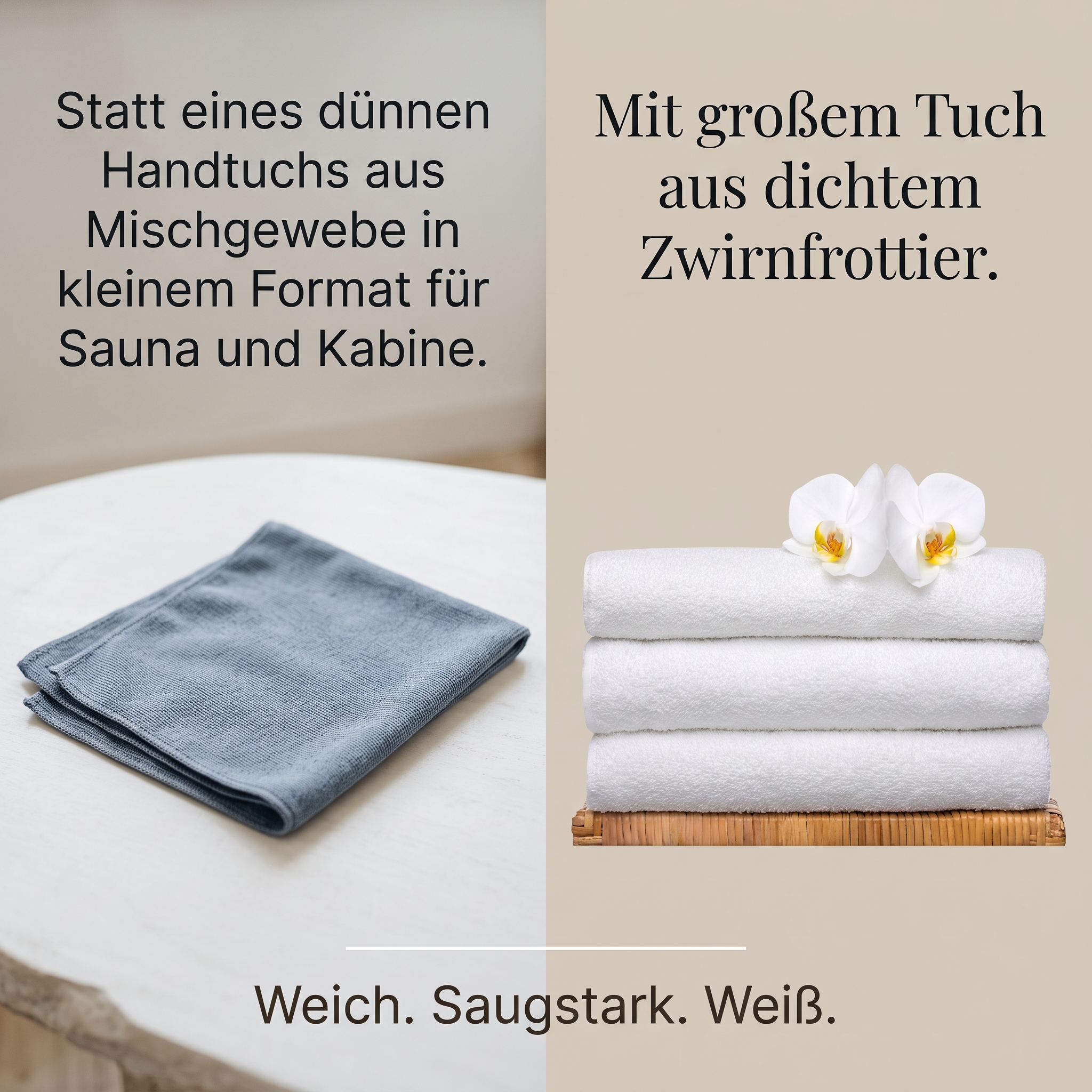 Wellnesstuch 80x200cm weiß Wellnesstuch 80x200cm weiß