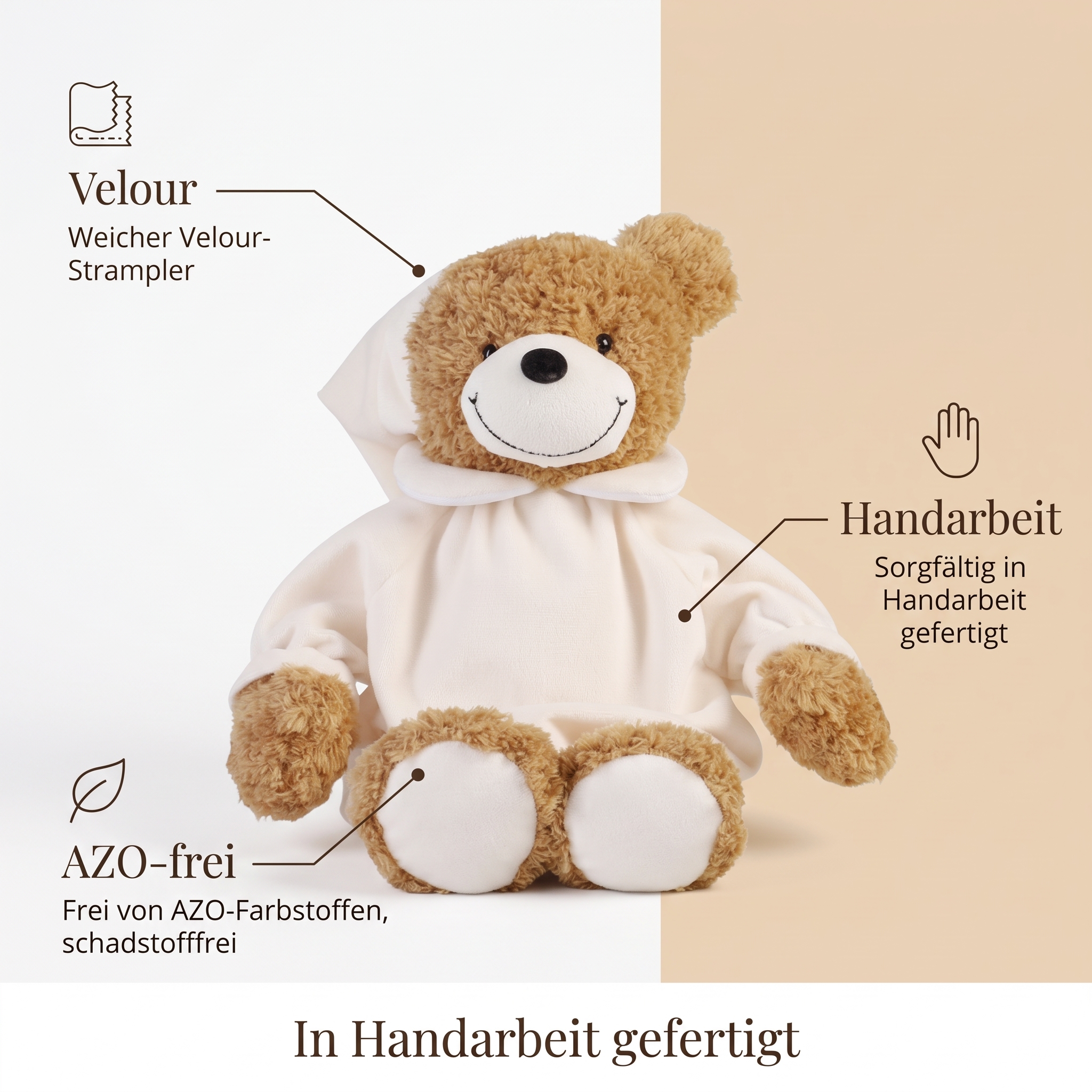 Energie Schlafbär ca. 26cm groß