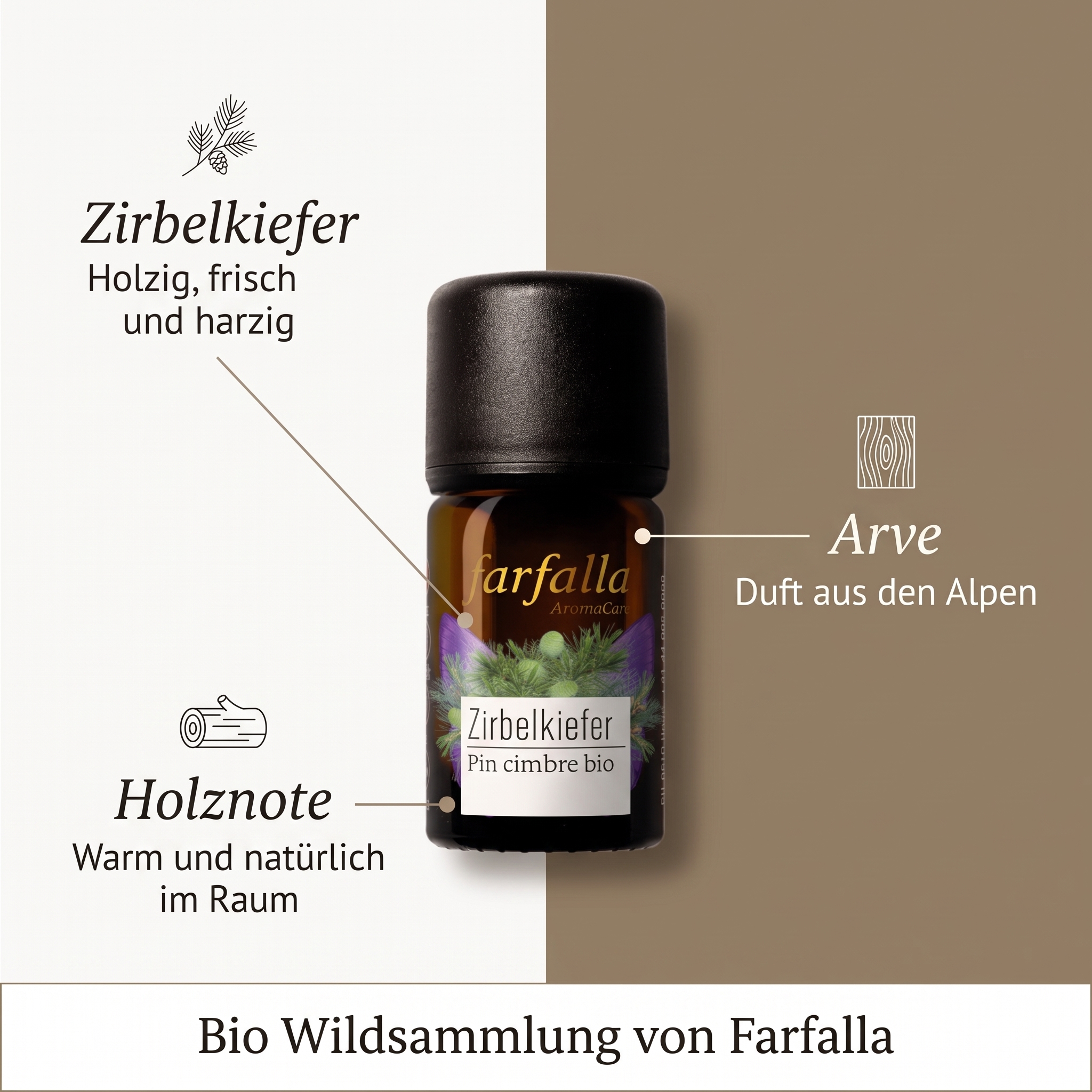 Zirbelkiefer bio Wildsammlung Äth. Öl 