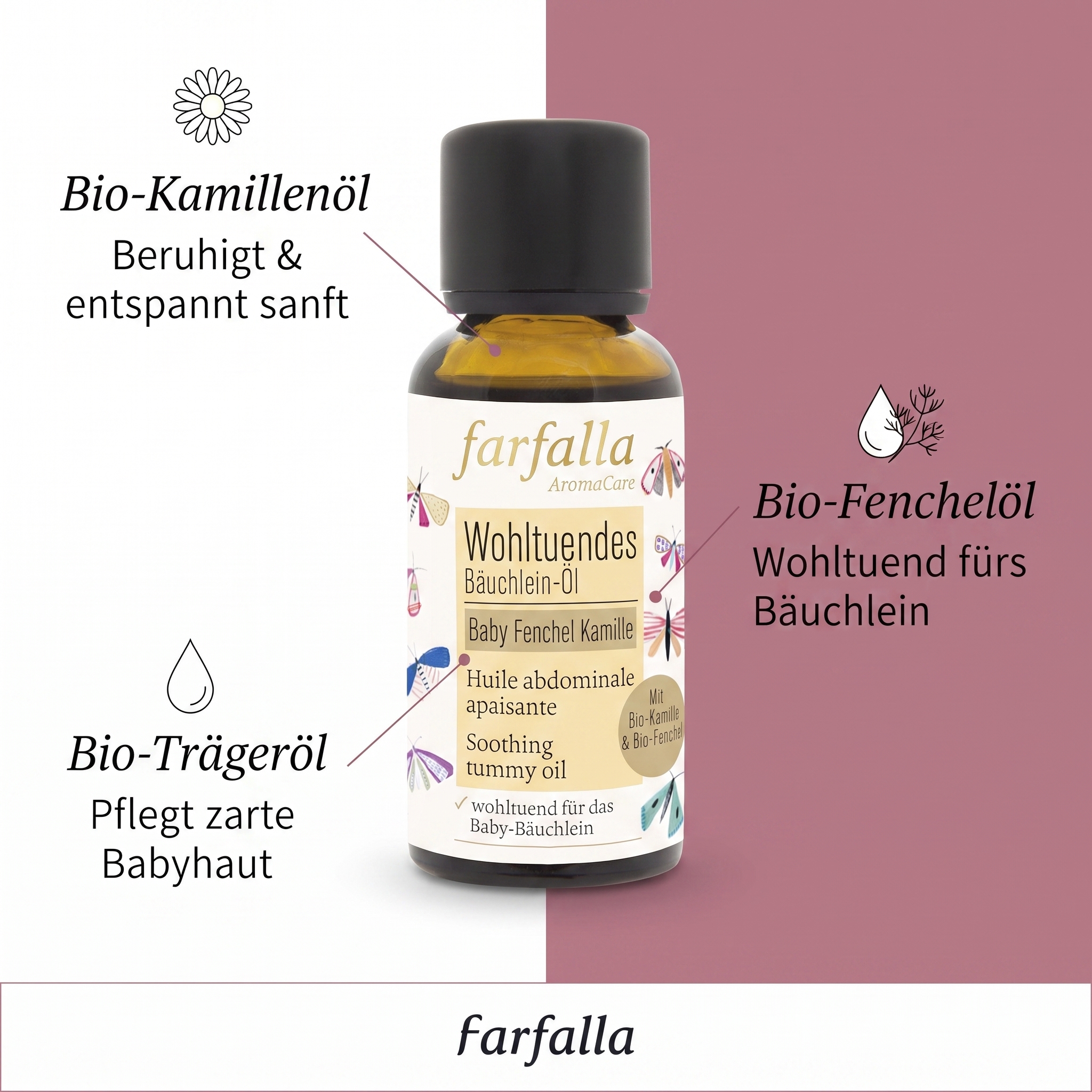 Baby Fenchel Kamille Wohltuendes Bäuchleinöl