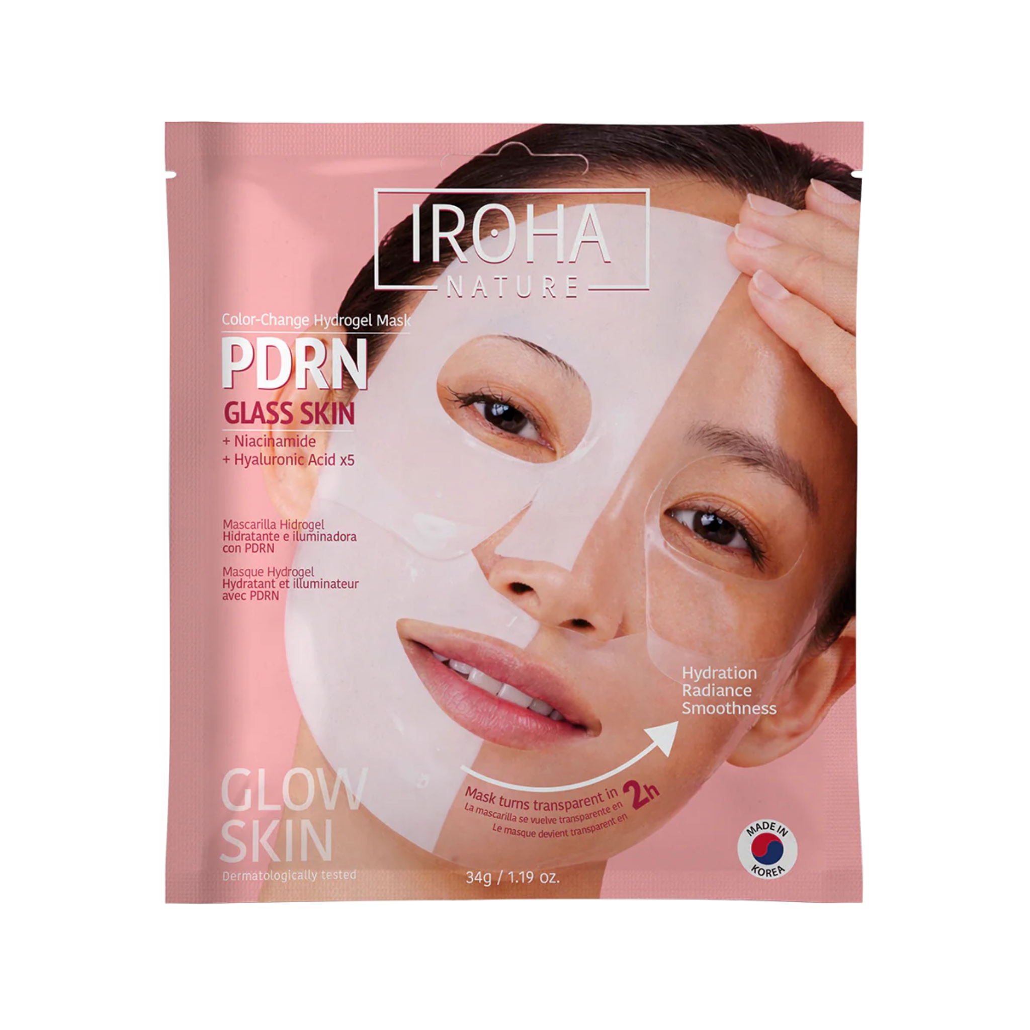 Hydrogel Vliesmaske Aufhellend Glass Skin PDRN